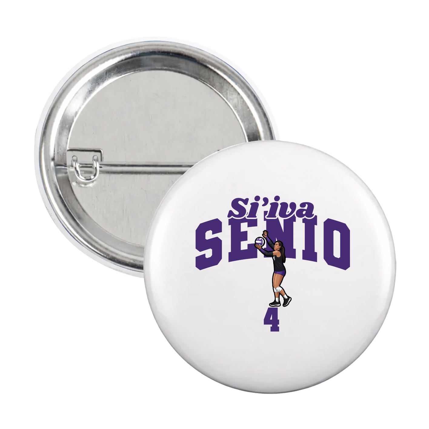 Game Day Button — Signature Arch in White