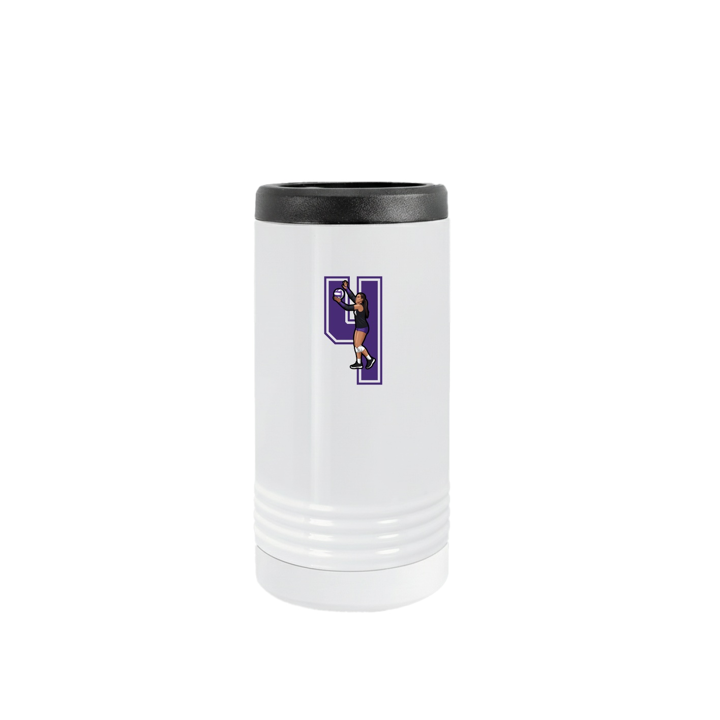 Slim Beverage Holder — Number in White