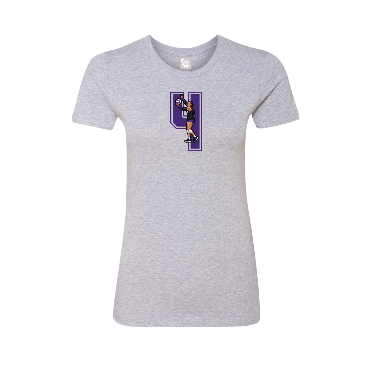 Womens Tee — Number in Grey
