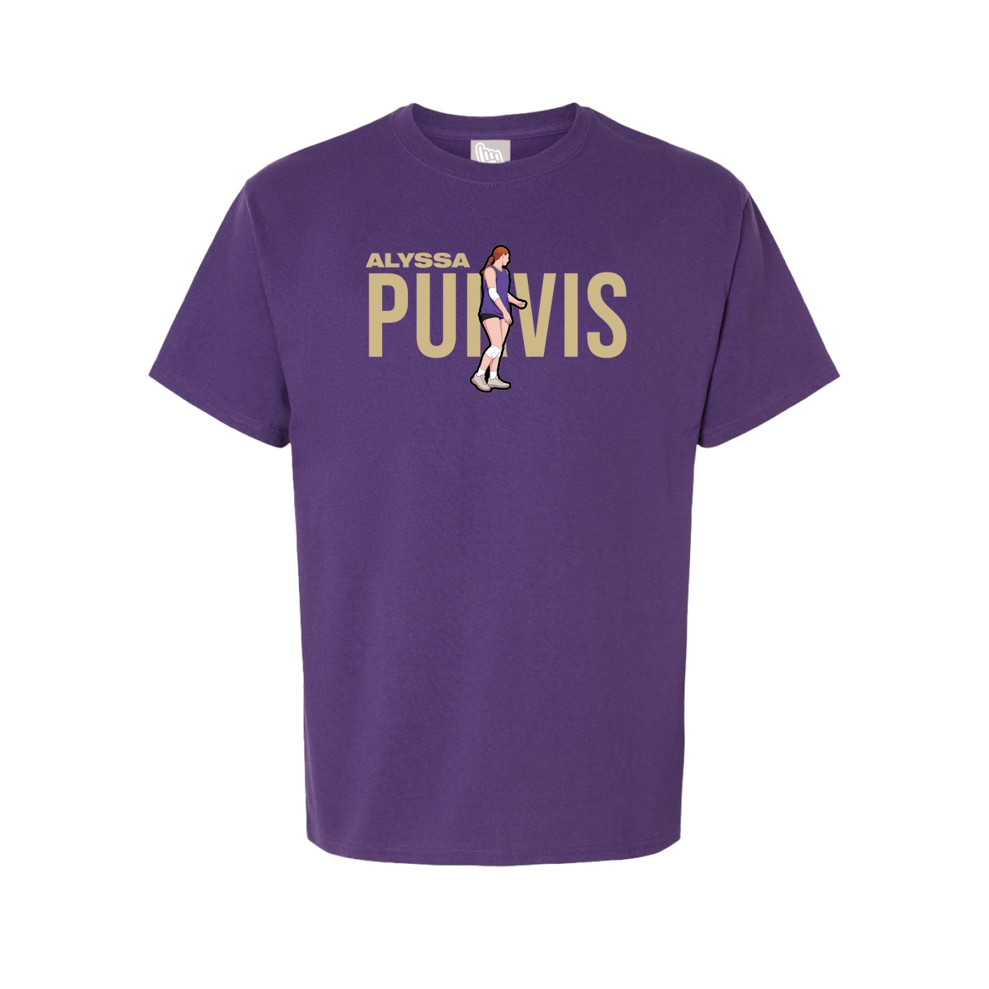 Youth Tee — Player Name in Purple