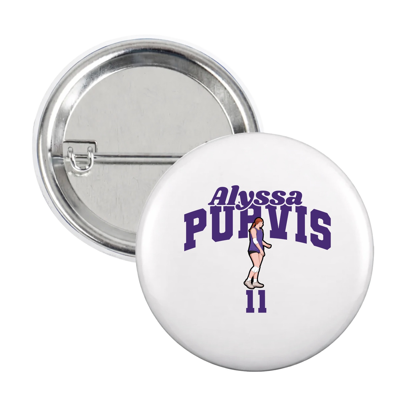 Game Day Button — Signature Arch in White