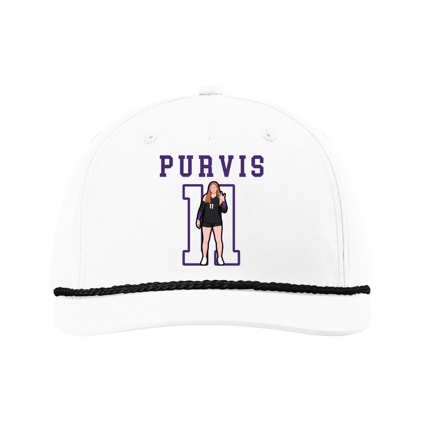 Five-Panel Classic Rope Cap — Shirsey in White