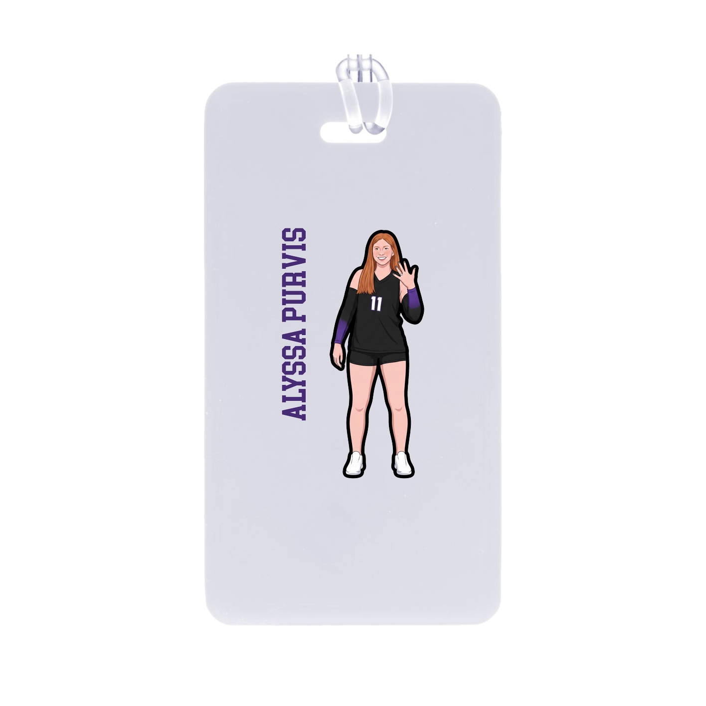Bag Tag — Name Vertical in Classic