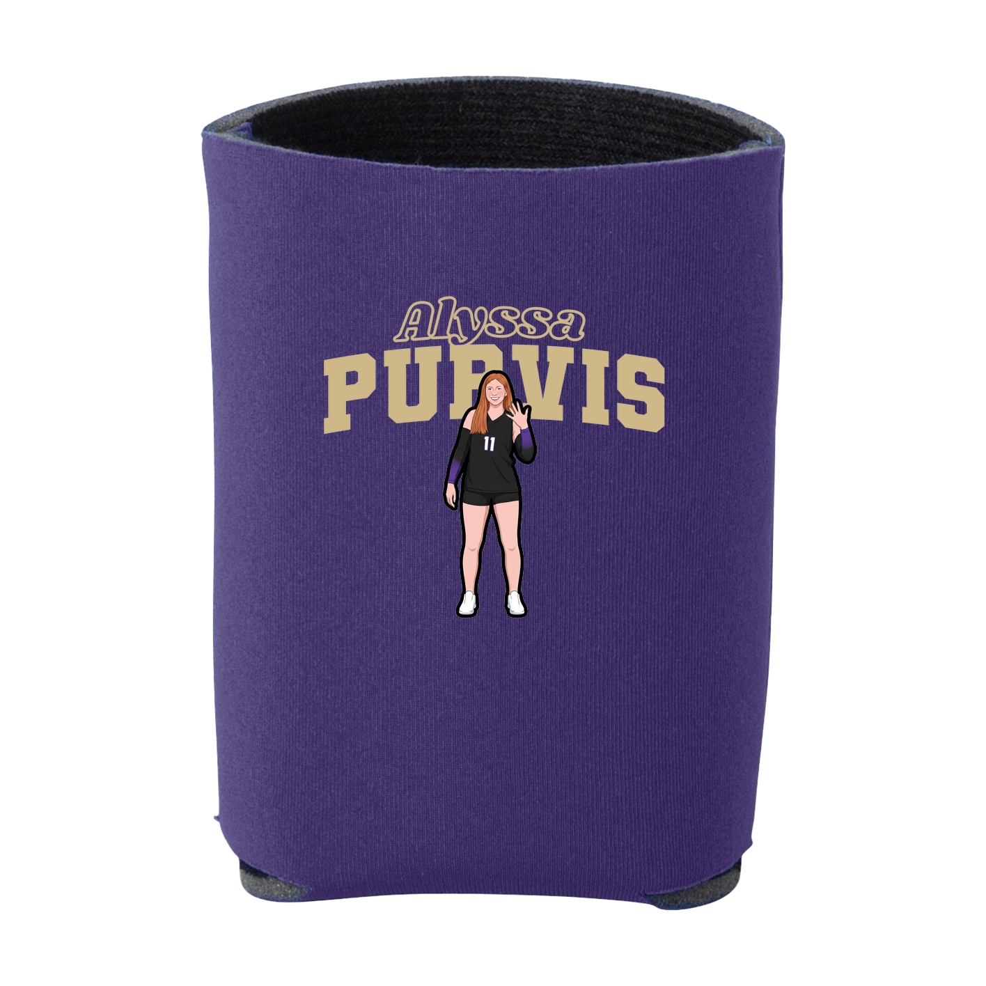 Can Holder — Name Arch in Purple