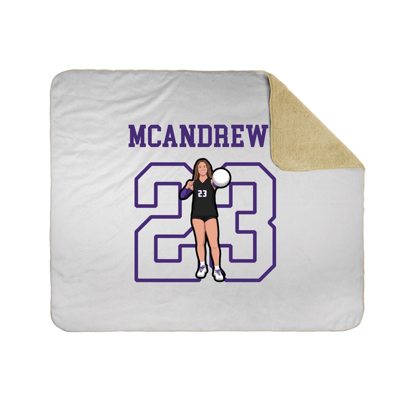 Throw Blanket — Shirsey in White