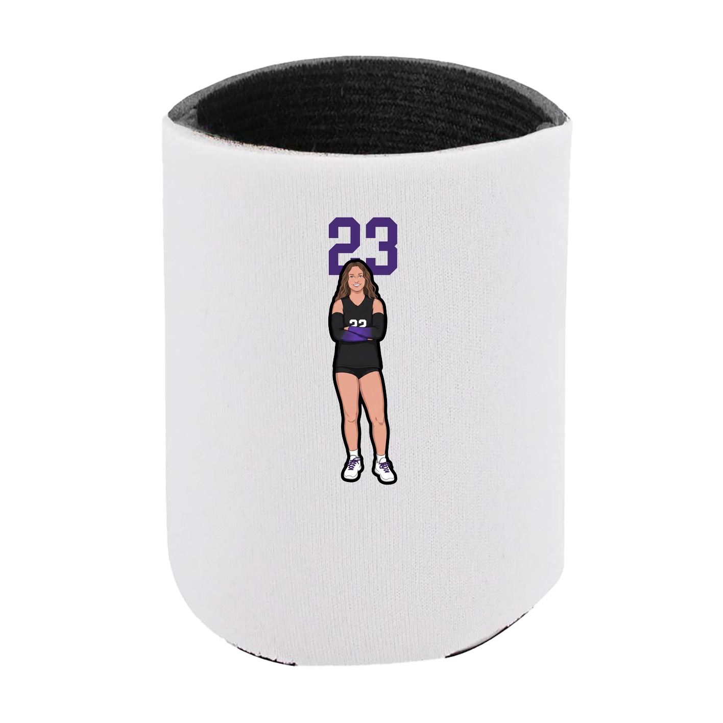 Can Holder — Number Top in White