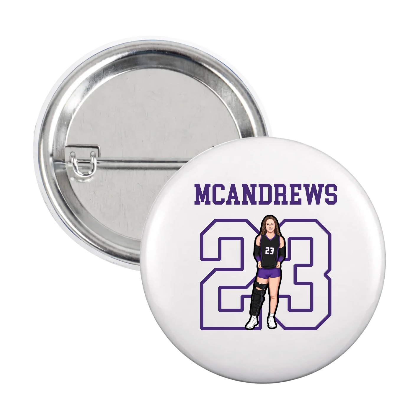 Game Day Button — Shirsey in White