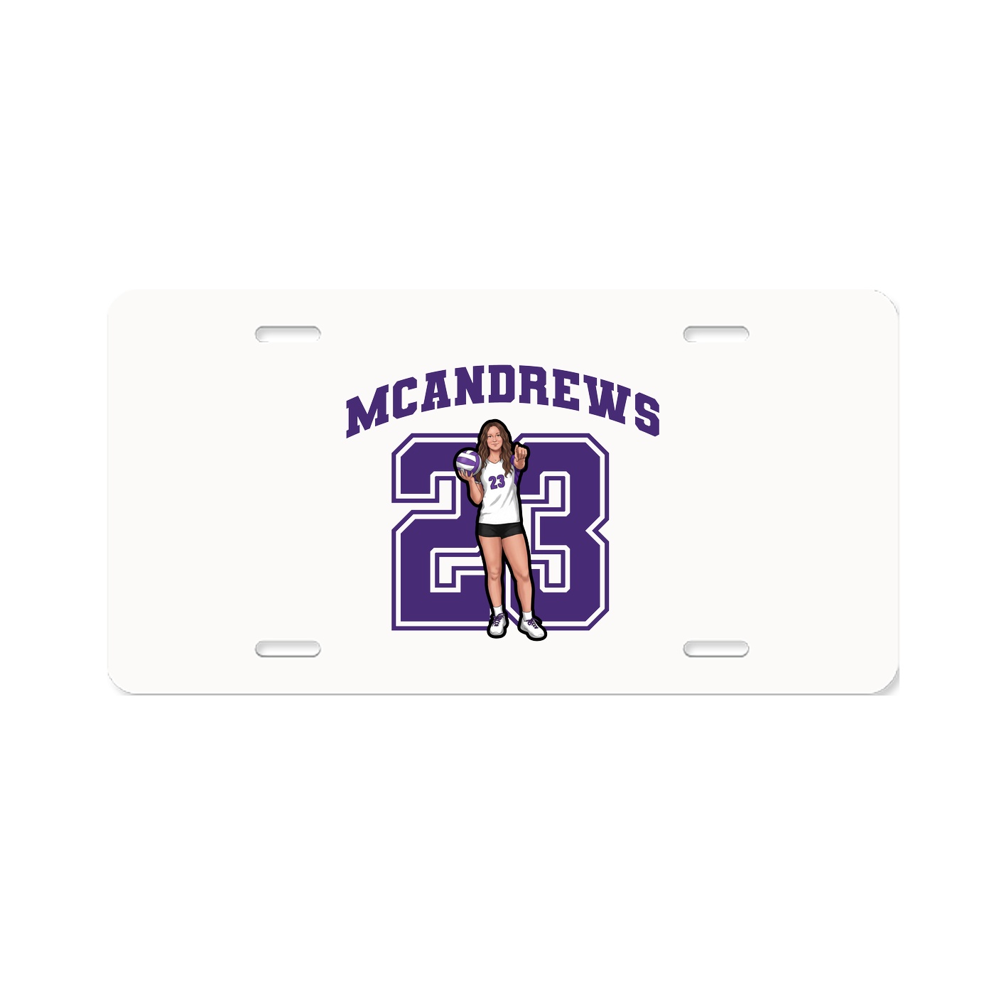 License Plate — Number in Classic