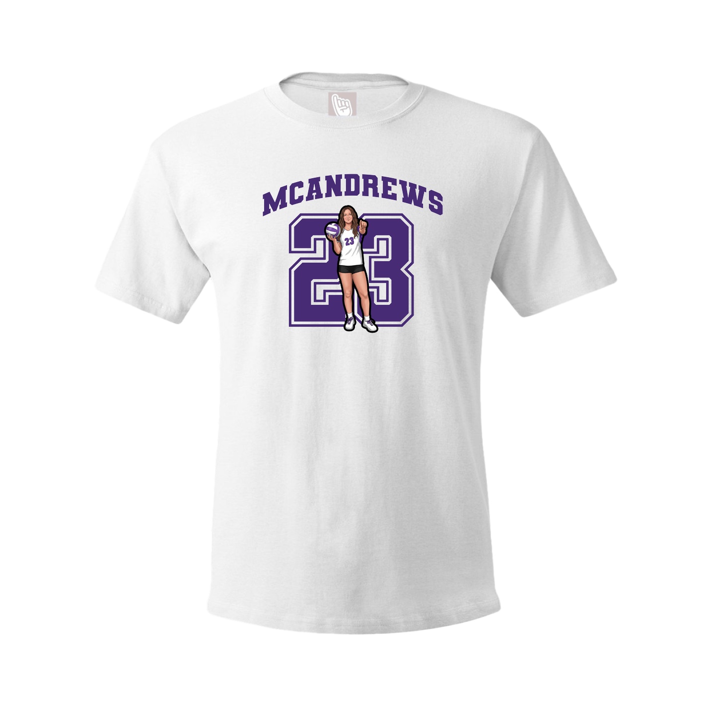 Tee — Number in White