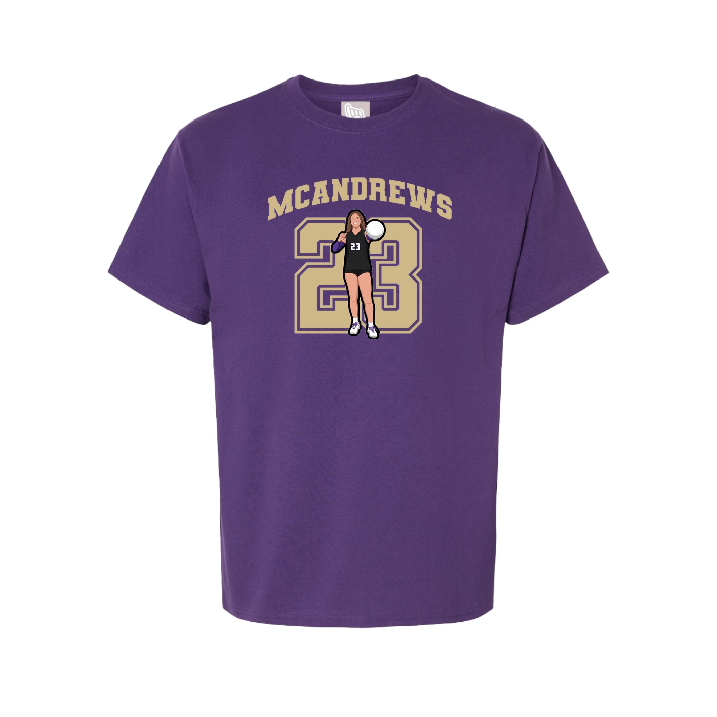 Tee — Number in Purple