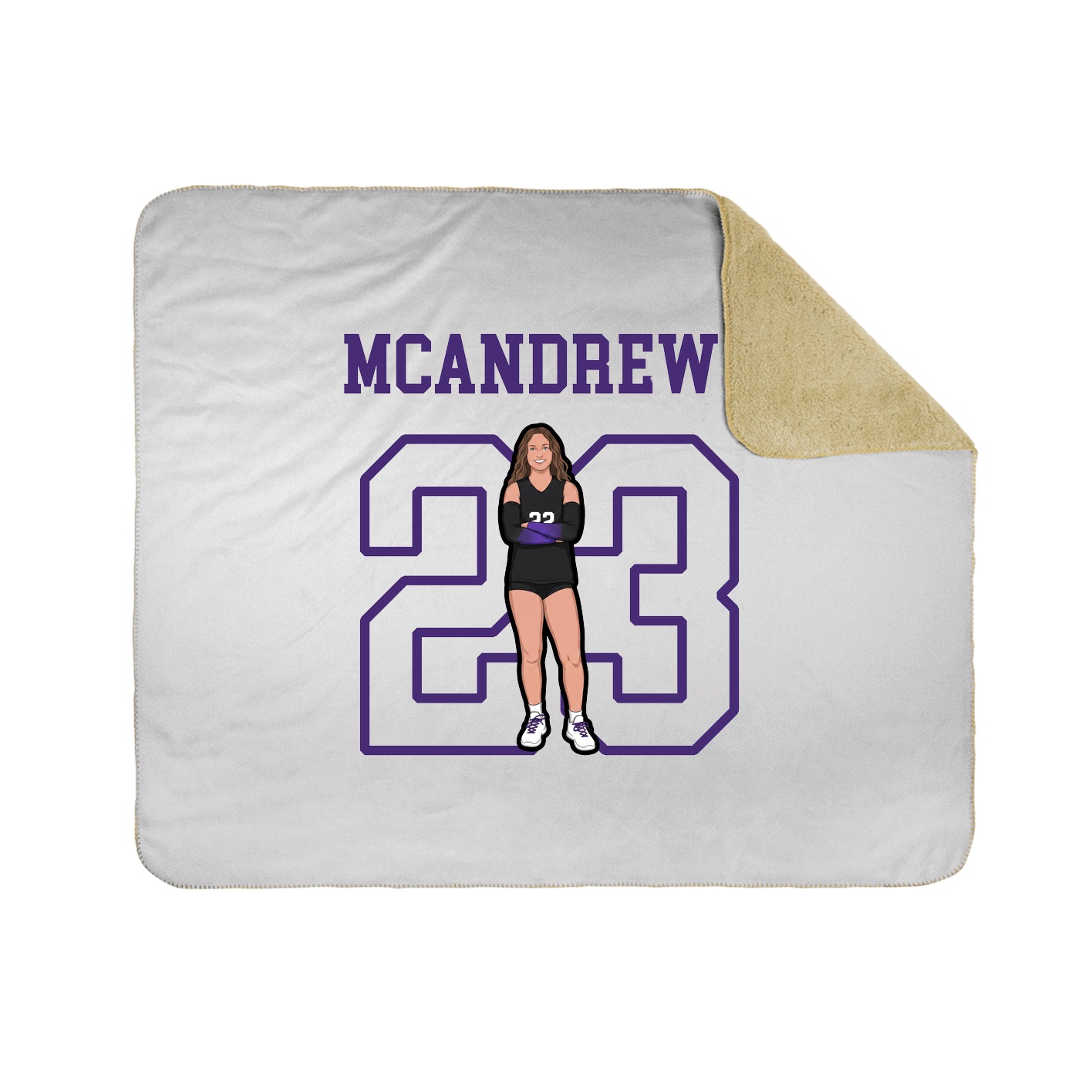 Throw Blanket — Shirsey in White