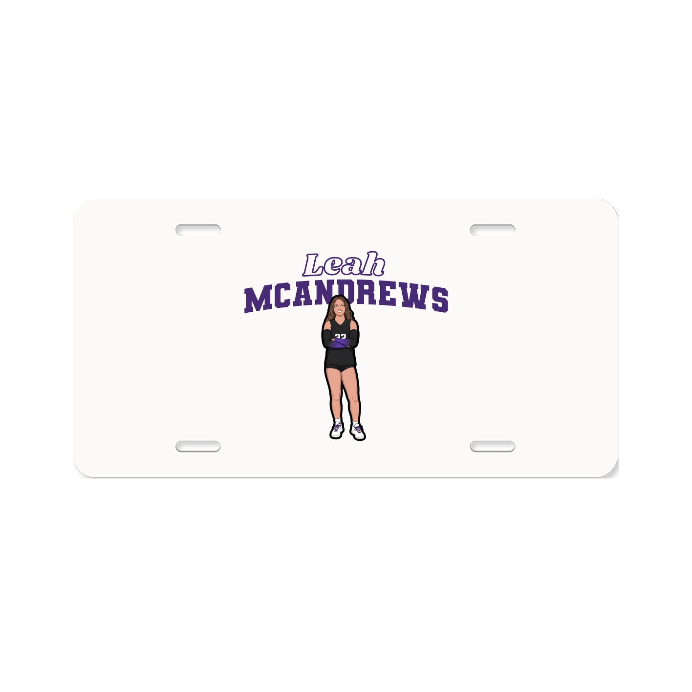 License Plate — Name Arch in Classic