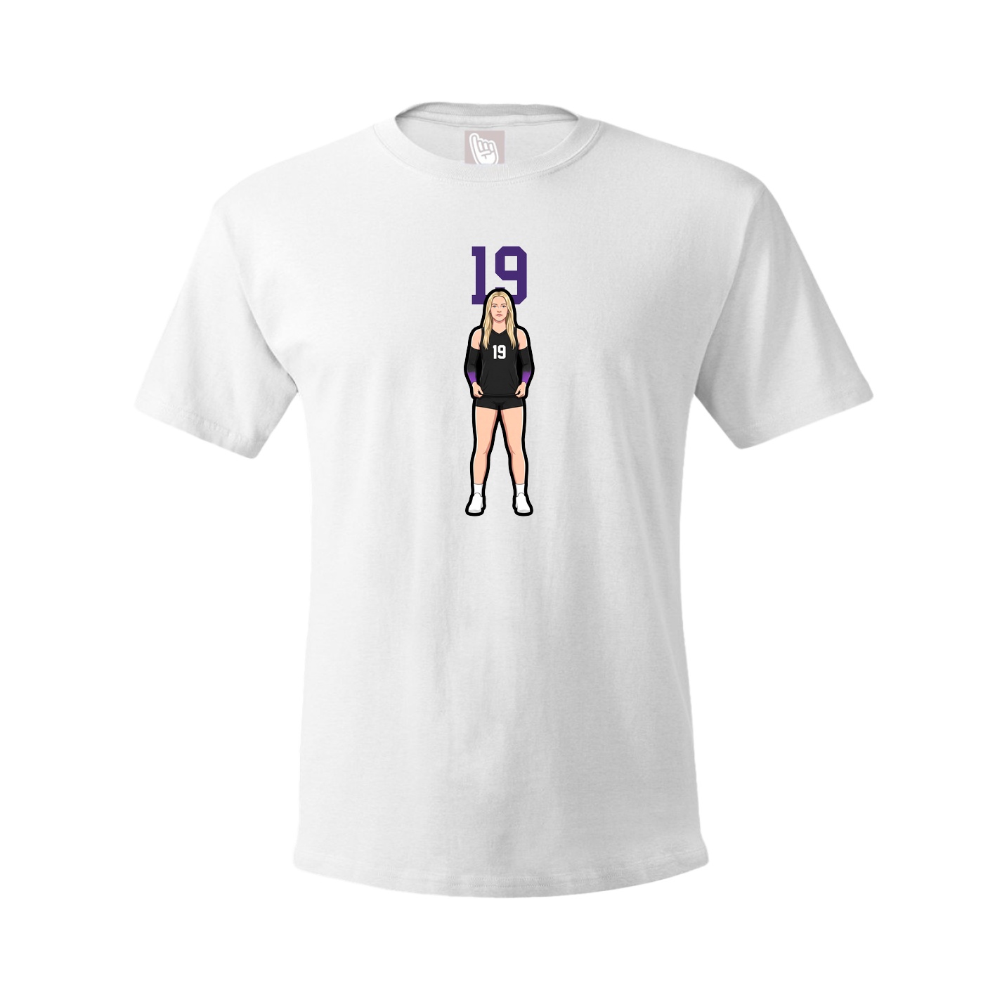 Tee — Number Top in White
