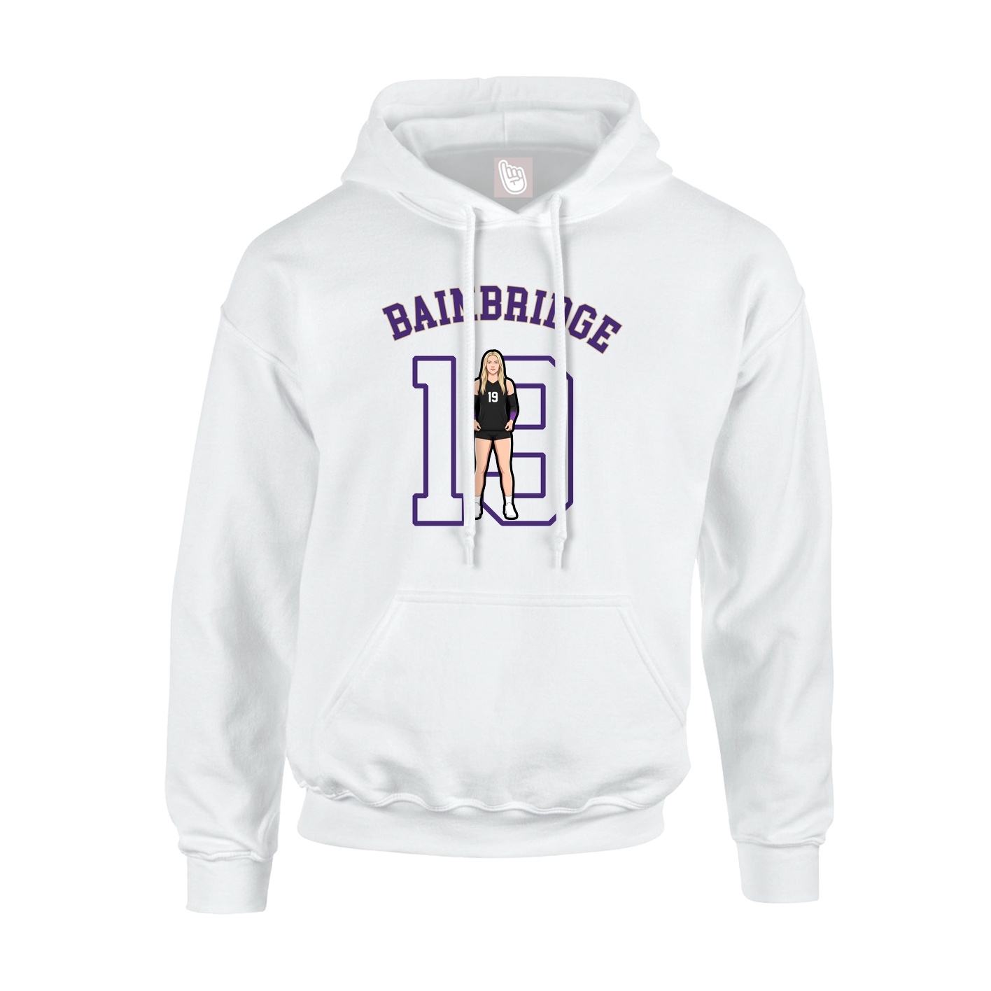 Youth Hoodie — Shirsey Arch in White
