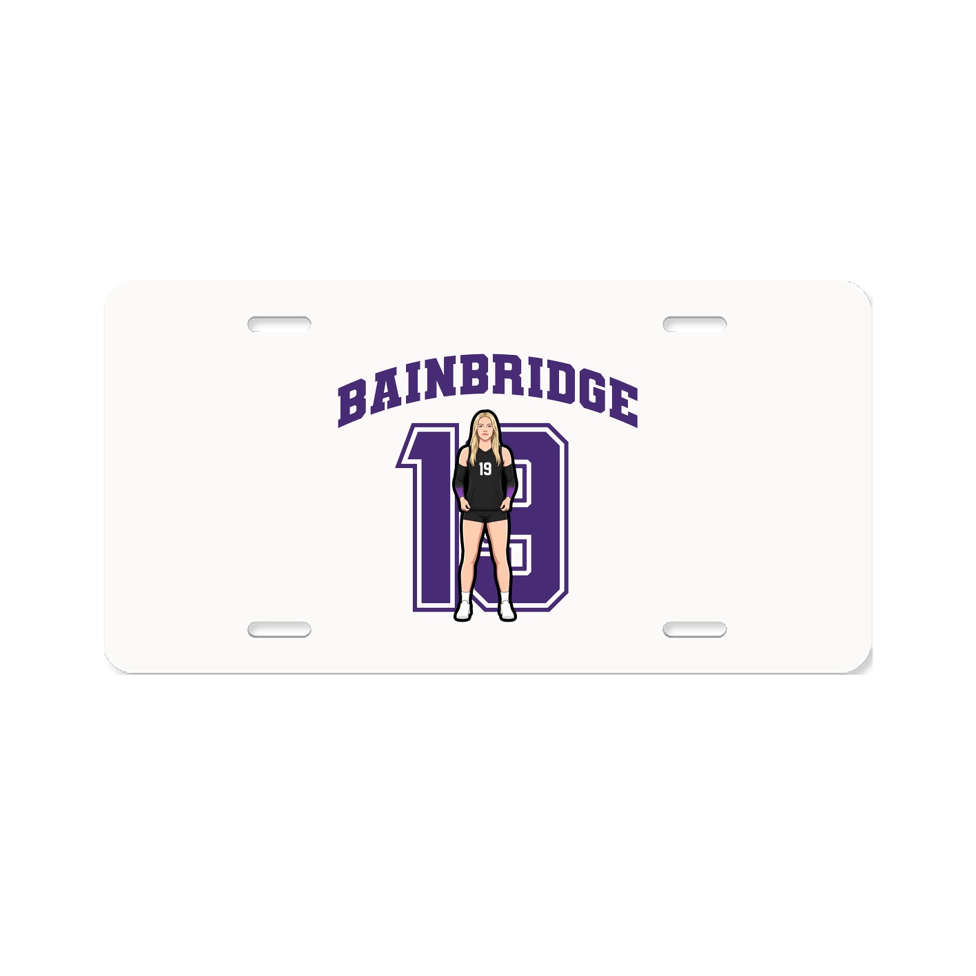 License Plate — Number in Classic