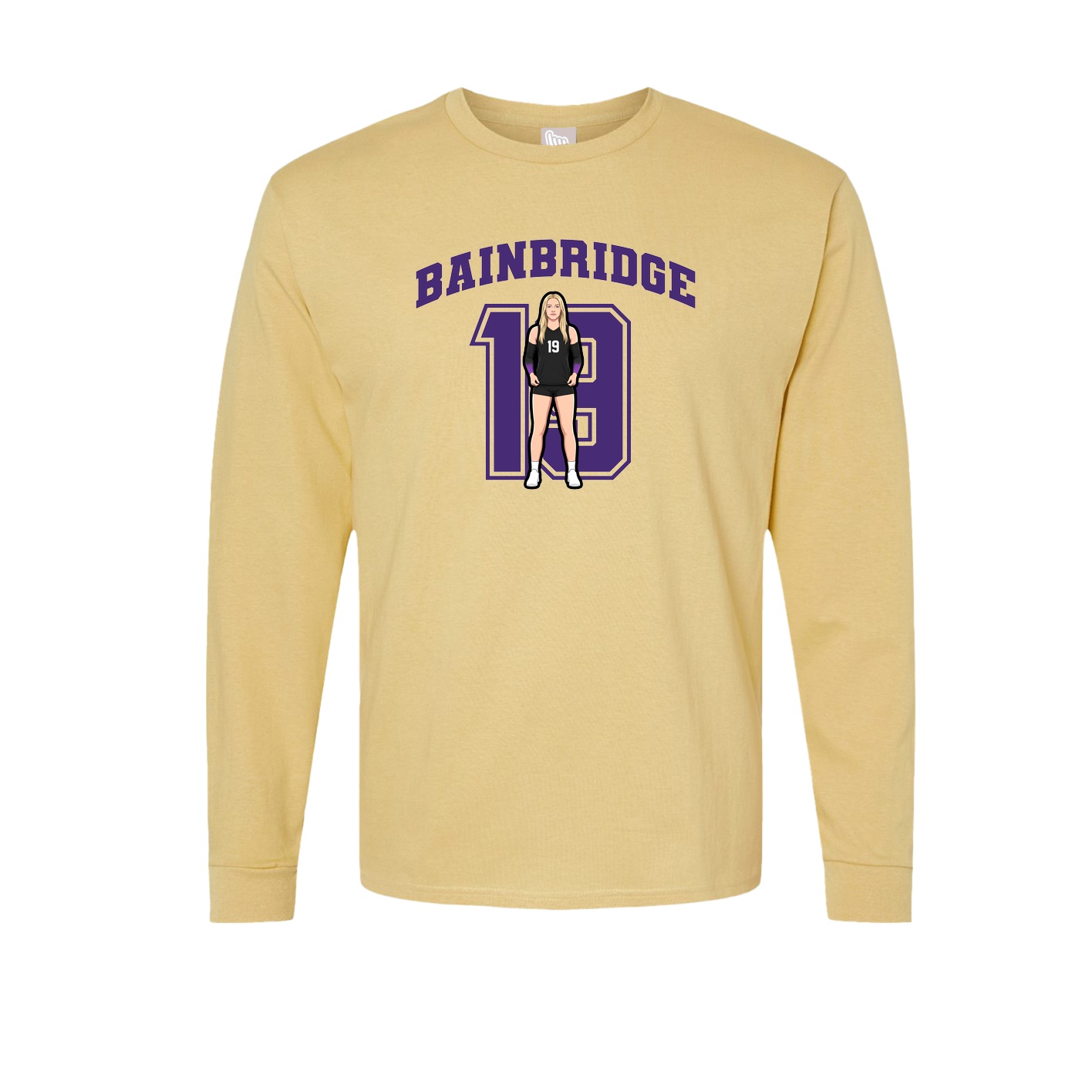 Long Sleeve Tee — Number in Vegas Gold