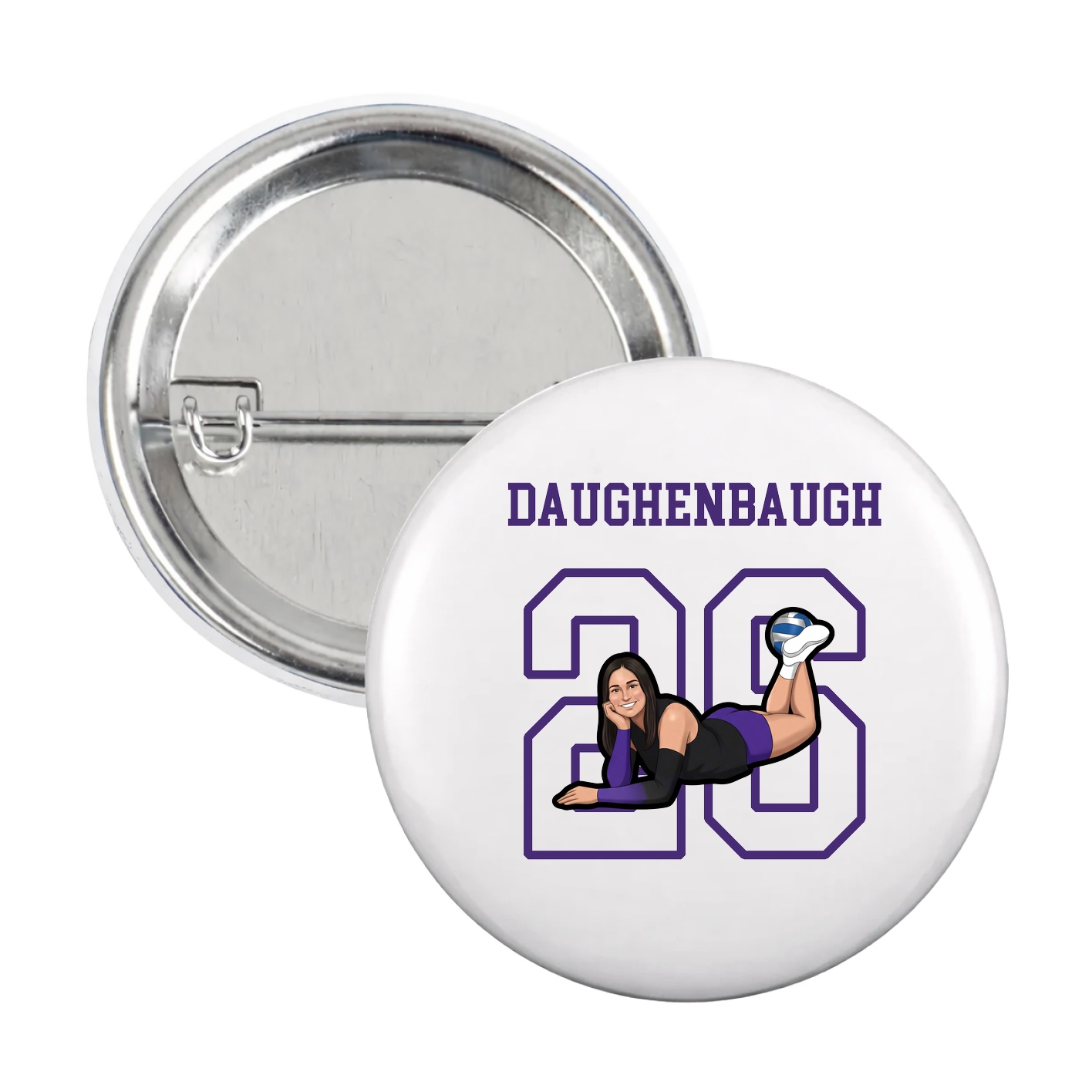 Game Day Button — Shirsey in White