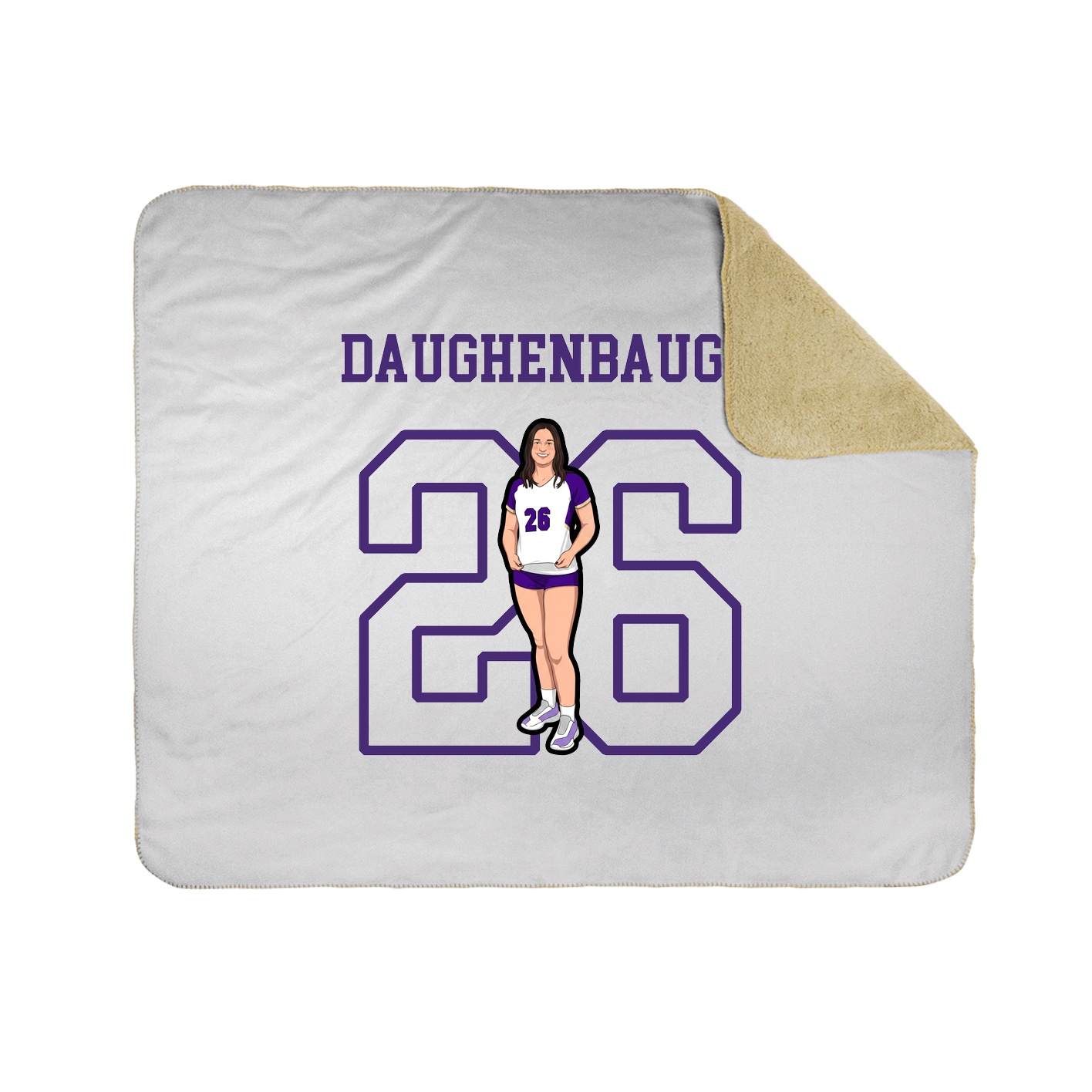 Throw Blanket — Shirsey in White