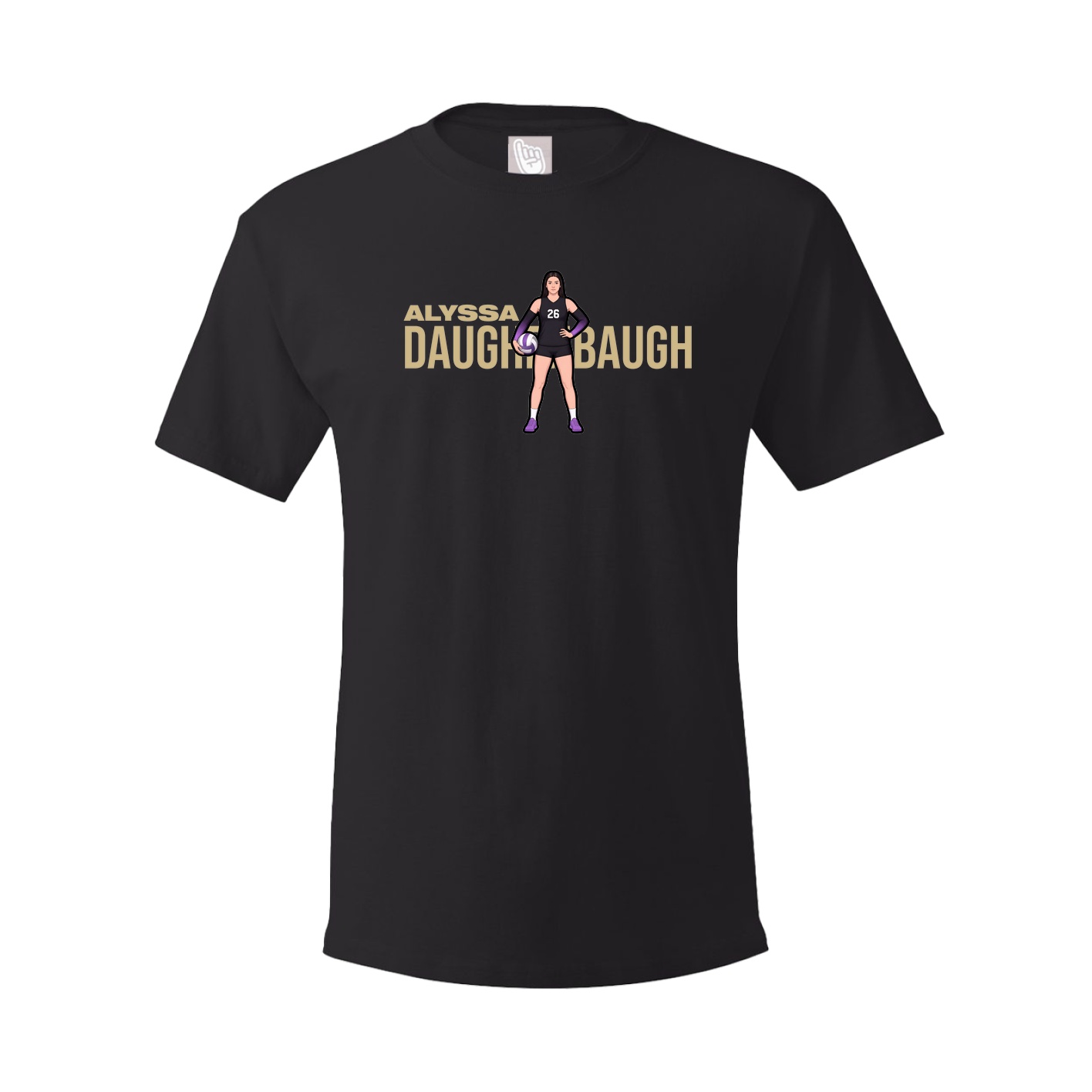 Youth Tee — Player Name in Black