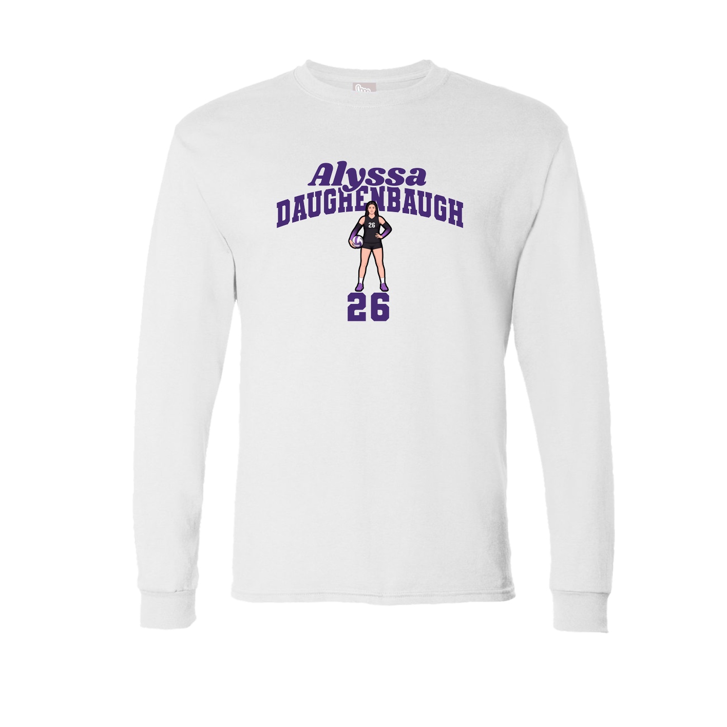 Long Sleeve Tee — Signature Arch in White