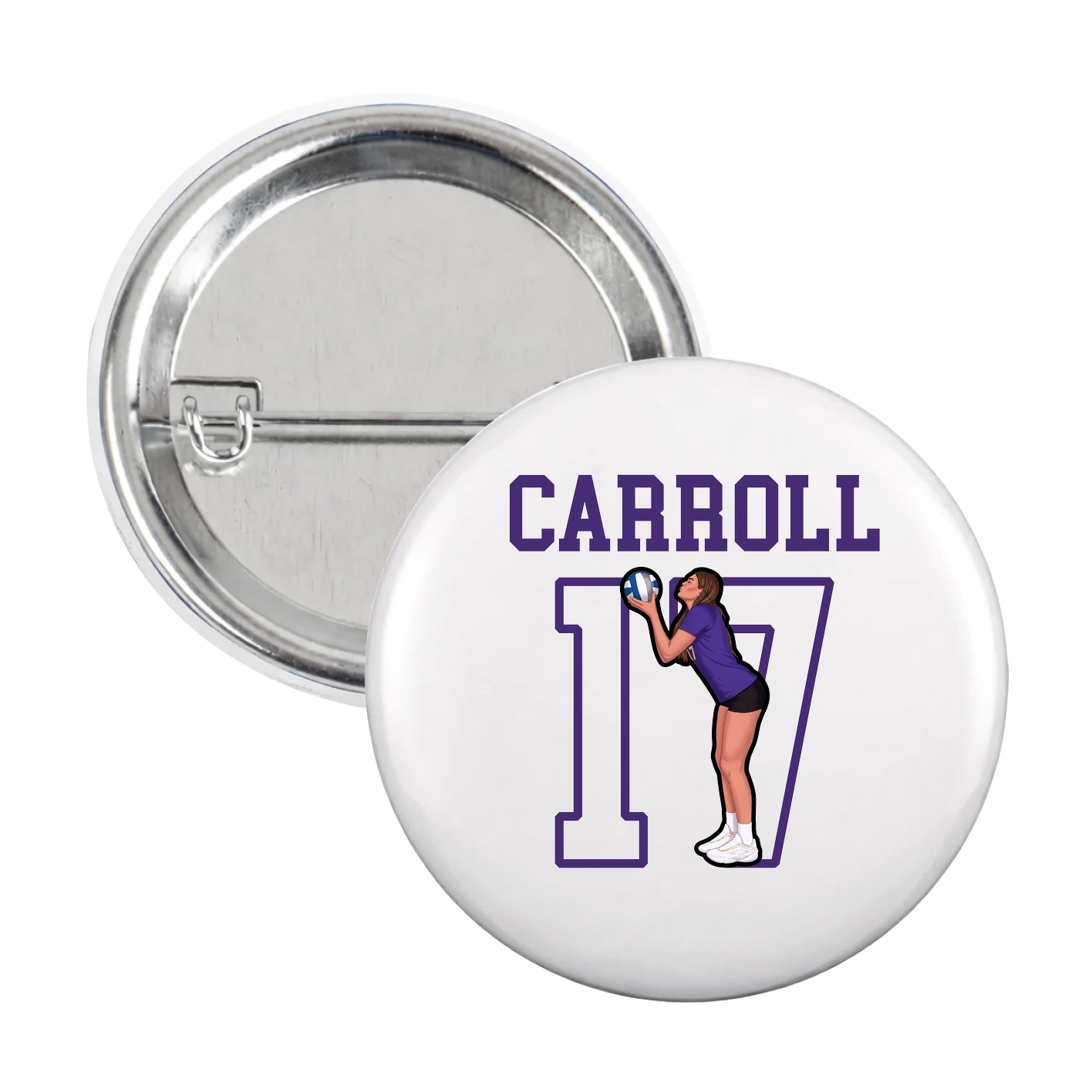 Game Day Button — Shirsey in White