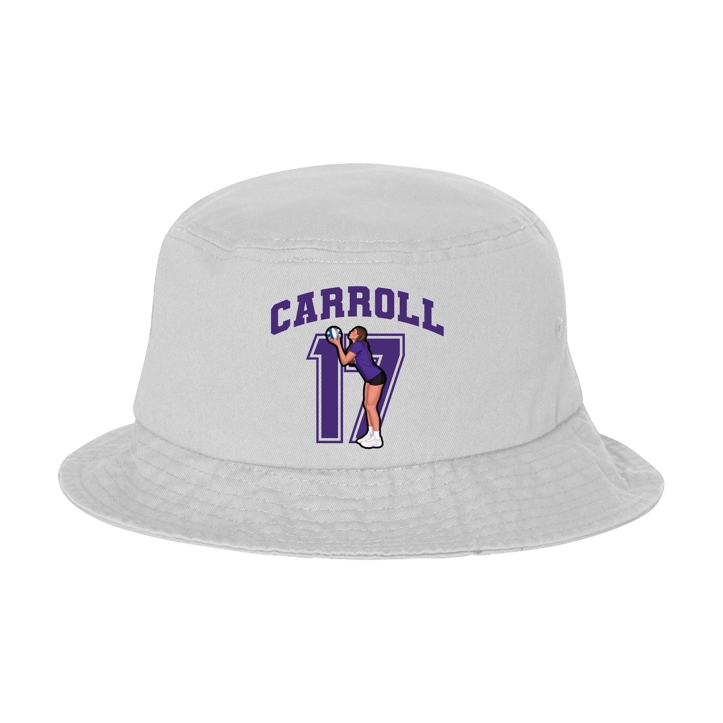 Bucket Cap — Number in White