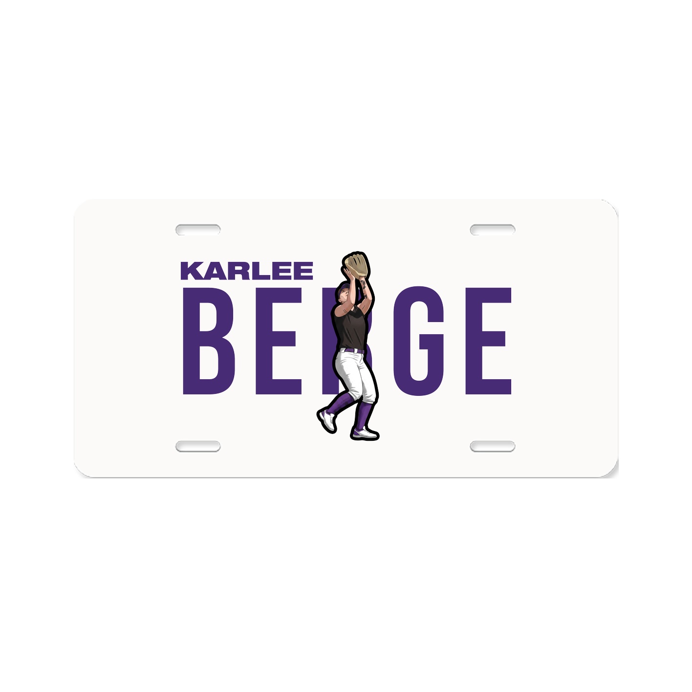 License Plate — Player Name in Classic
