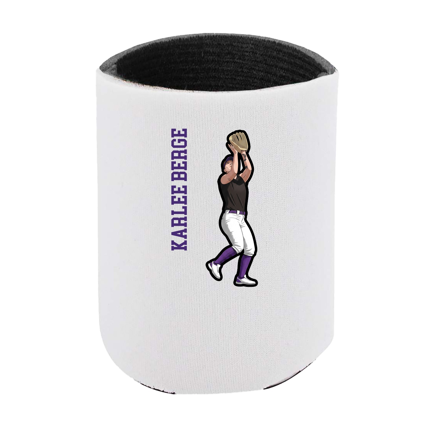 Can Holder — Name Vertical in White