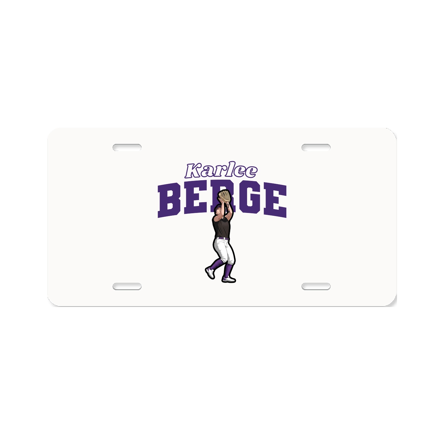 License Plate — Name Arch in Classic