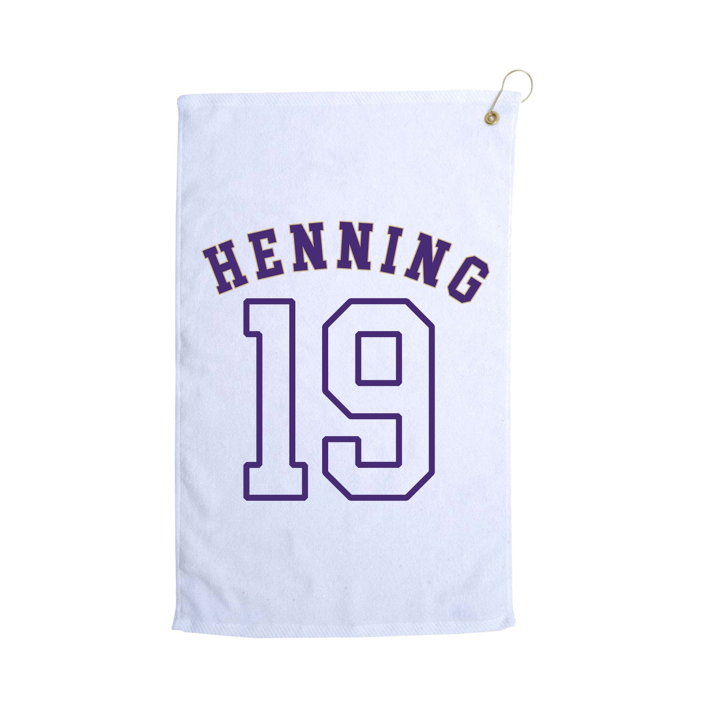 Golf Towel — Shirsey Arch in White