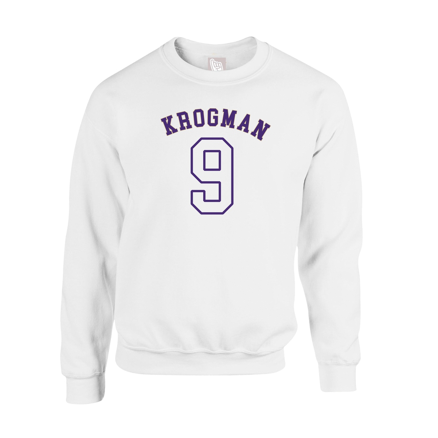 Fleece Crew — Shirsey Arch in White