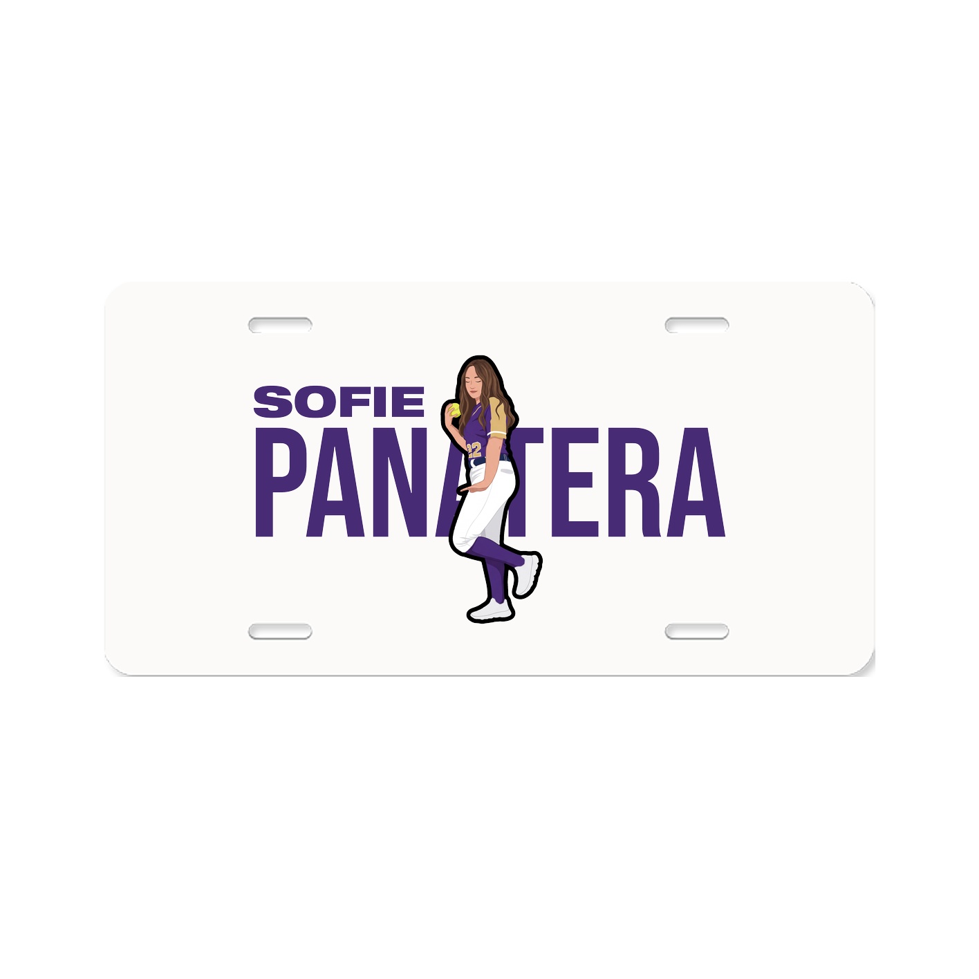 License Plate — Player Name in Classic