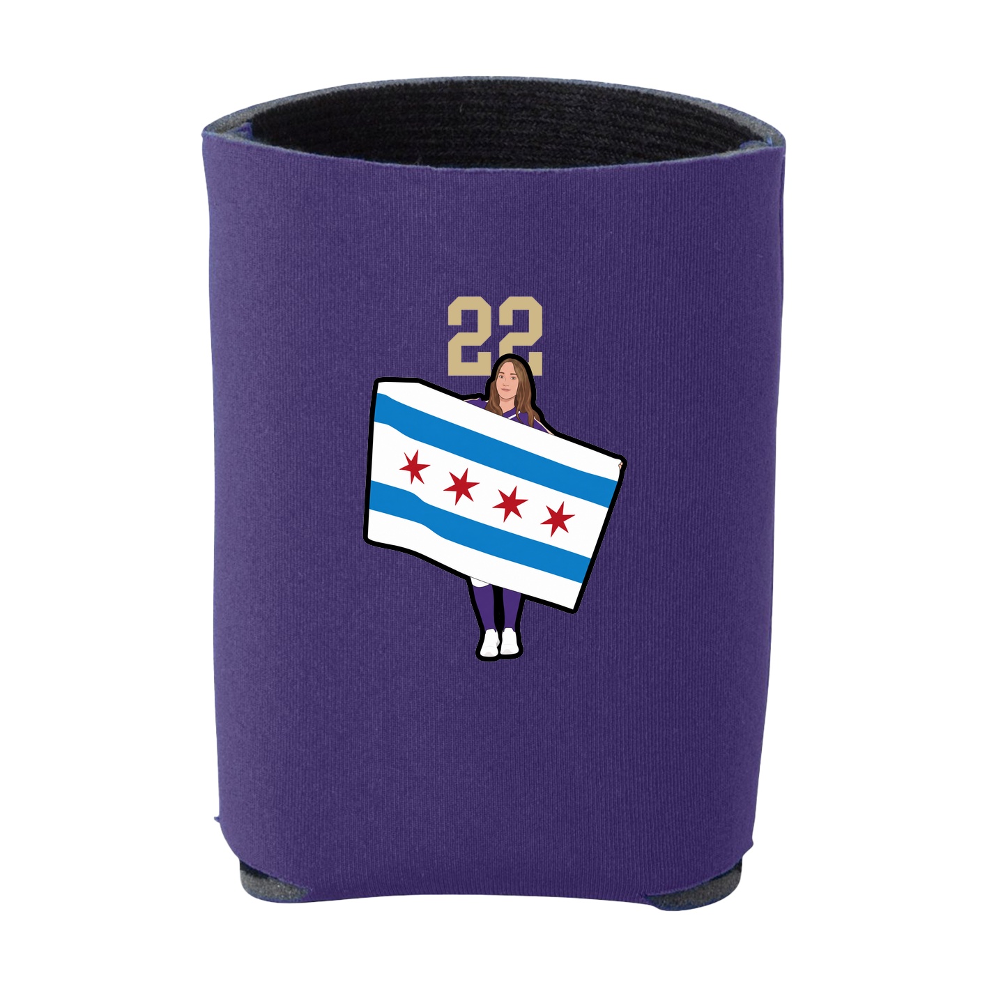 Can Holder — Number Top in Purple