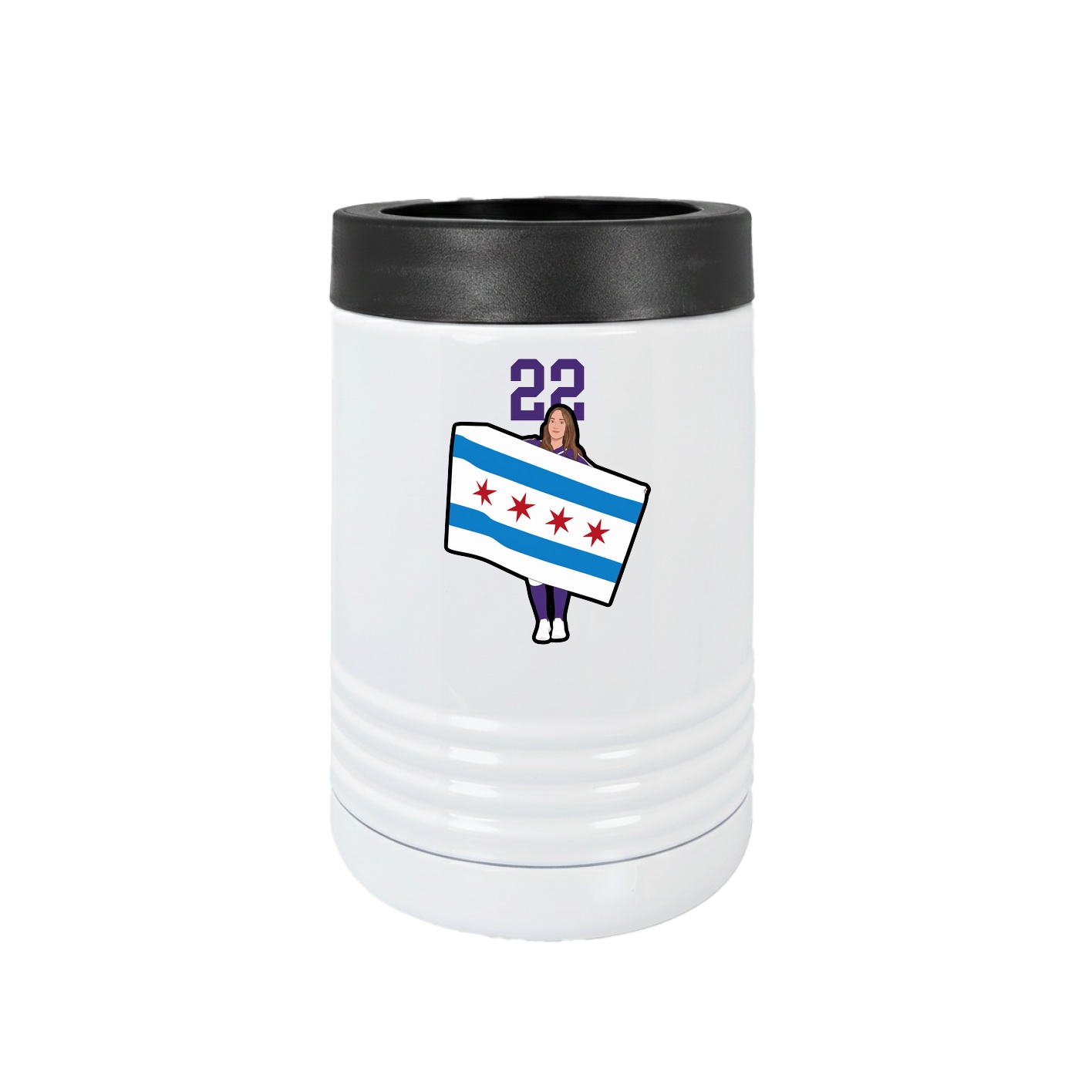 Beverage Holder — Number Top in White