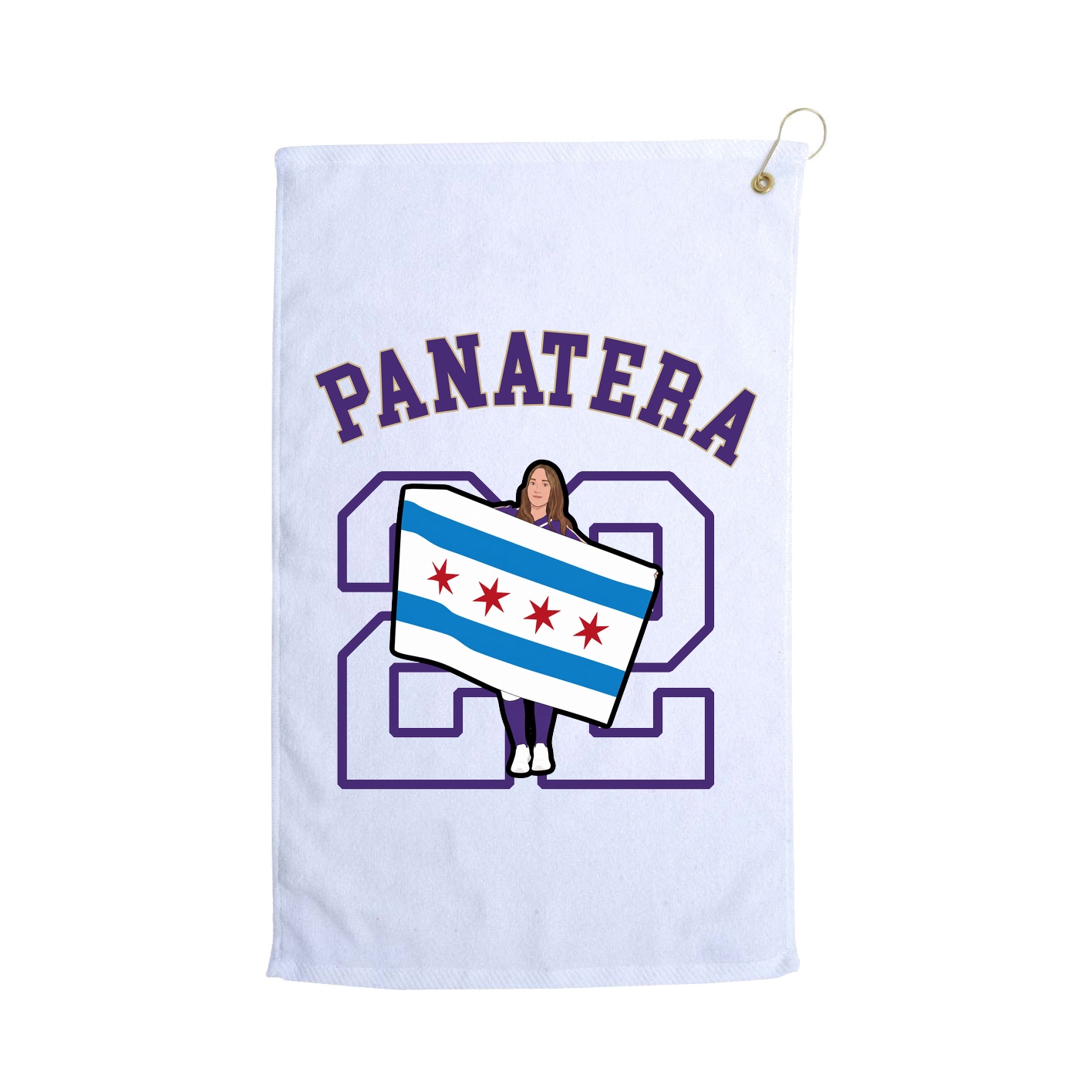 Golf Towel — Shirsey Arch in White