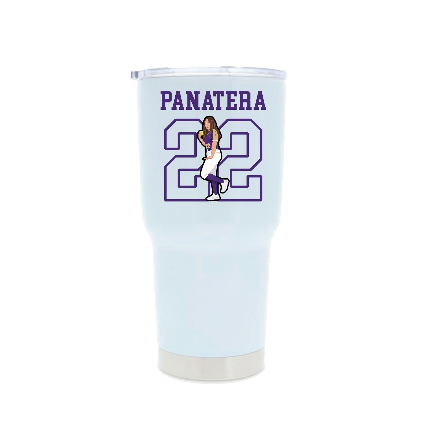 30oz Stainless Steel Tumbler — Shirsey in White