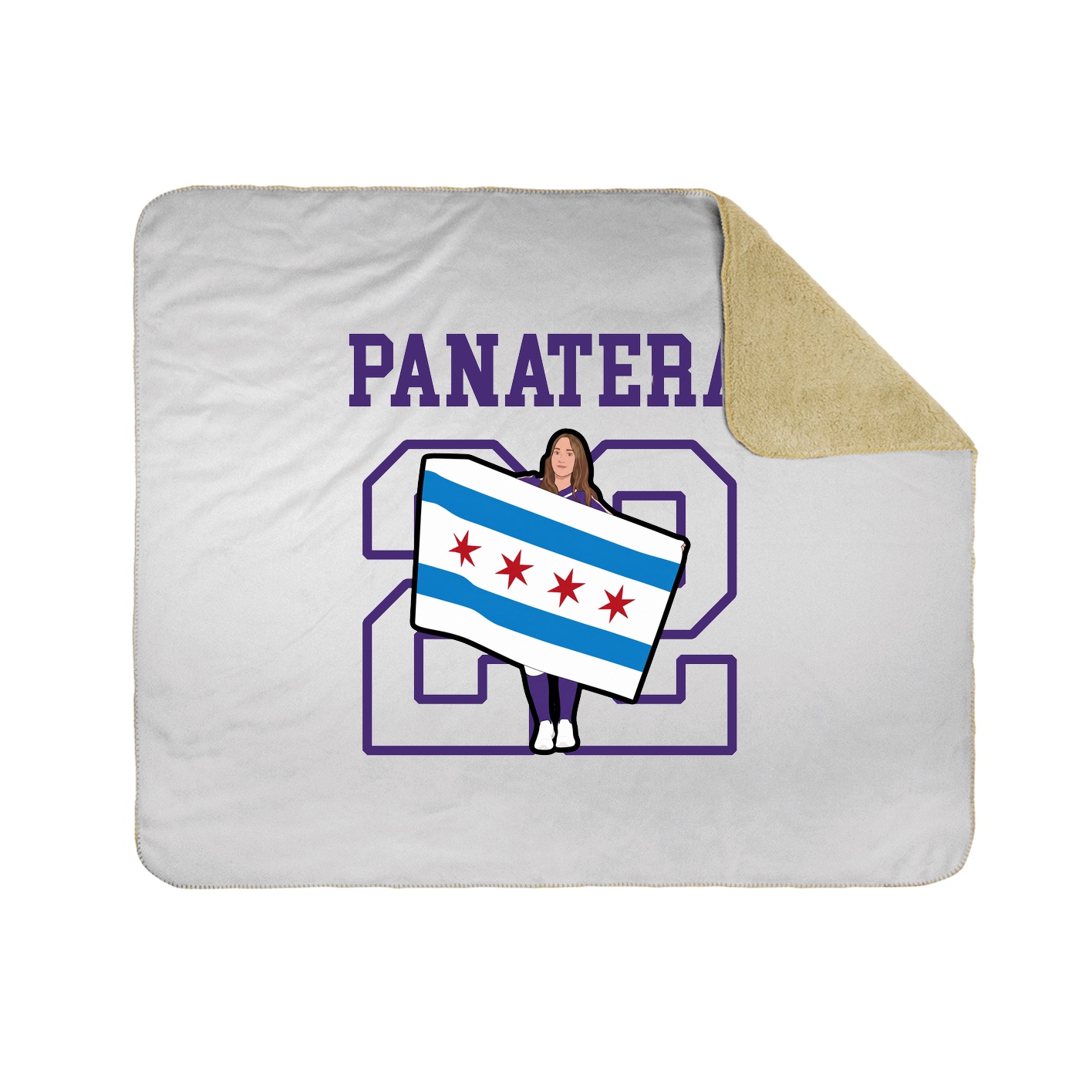 Throw Blanket — Shirsey in White