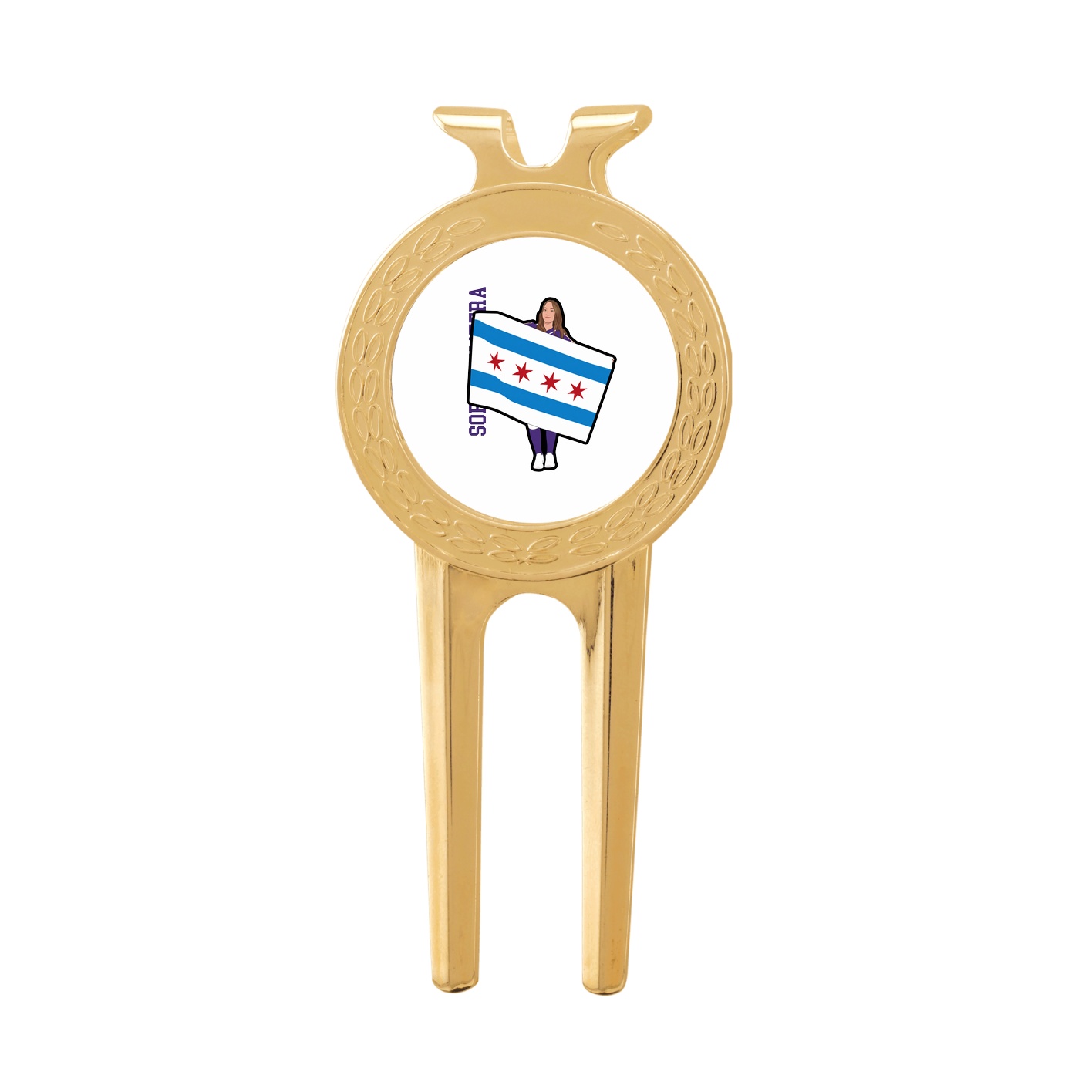 Divot Tool with Ball Marker — Name Vertical in Classic