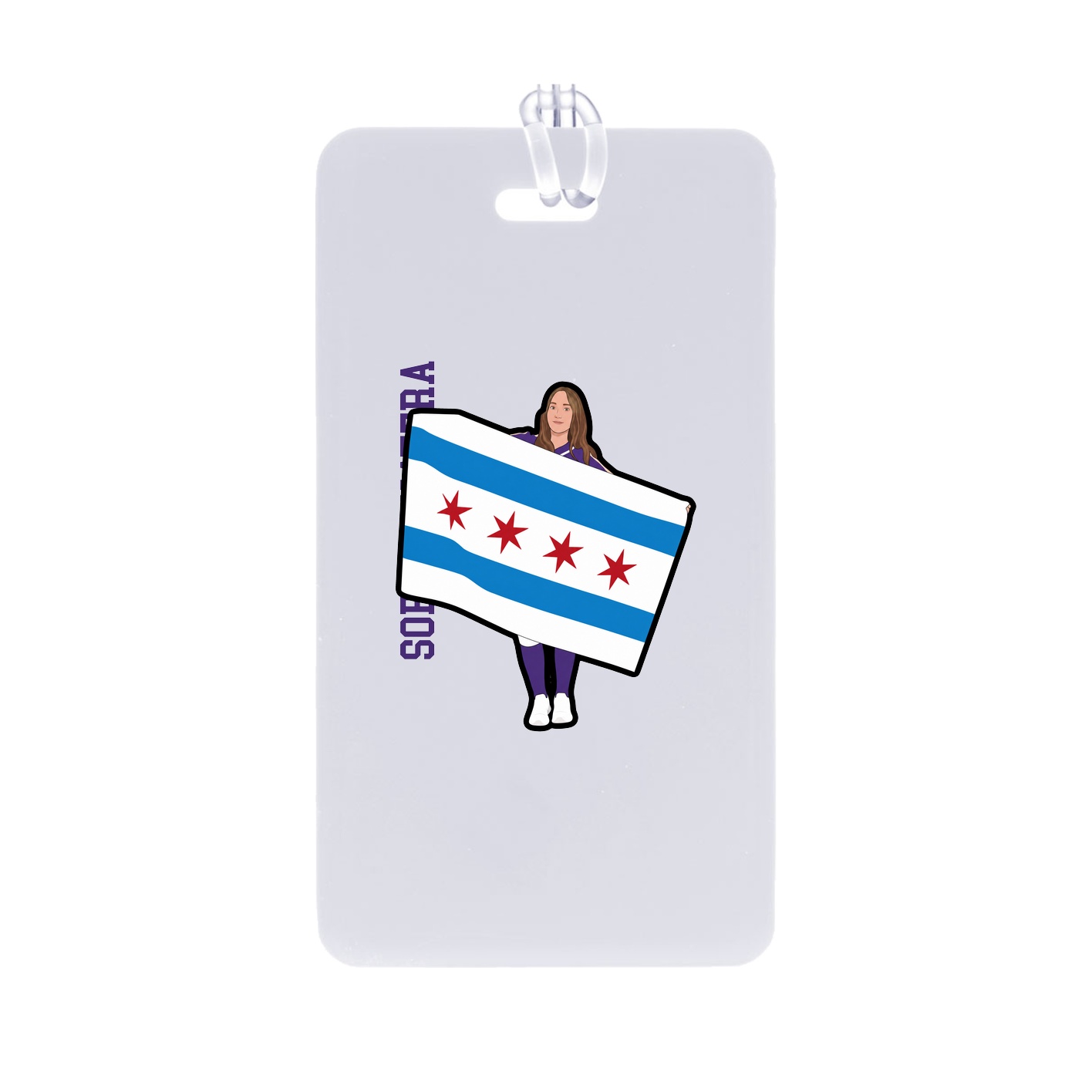 Bag Tag — Name Vertical in Classic