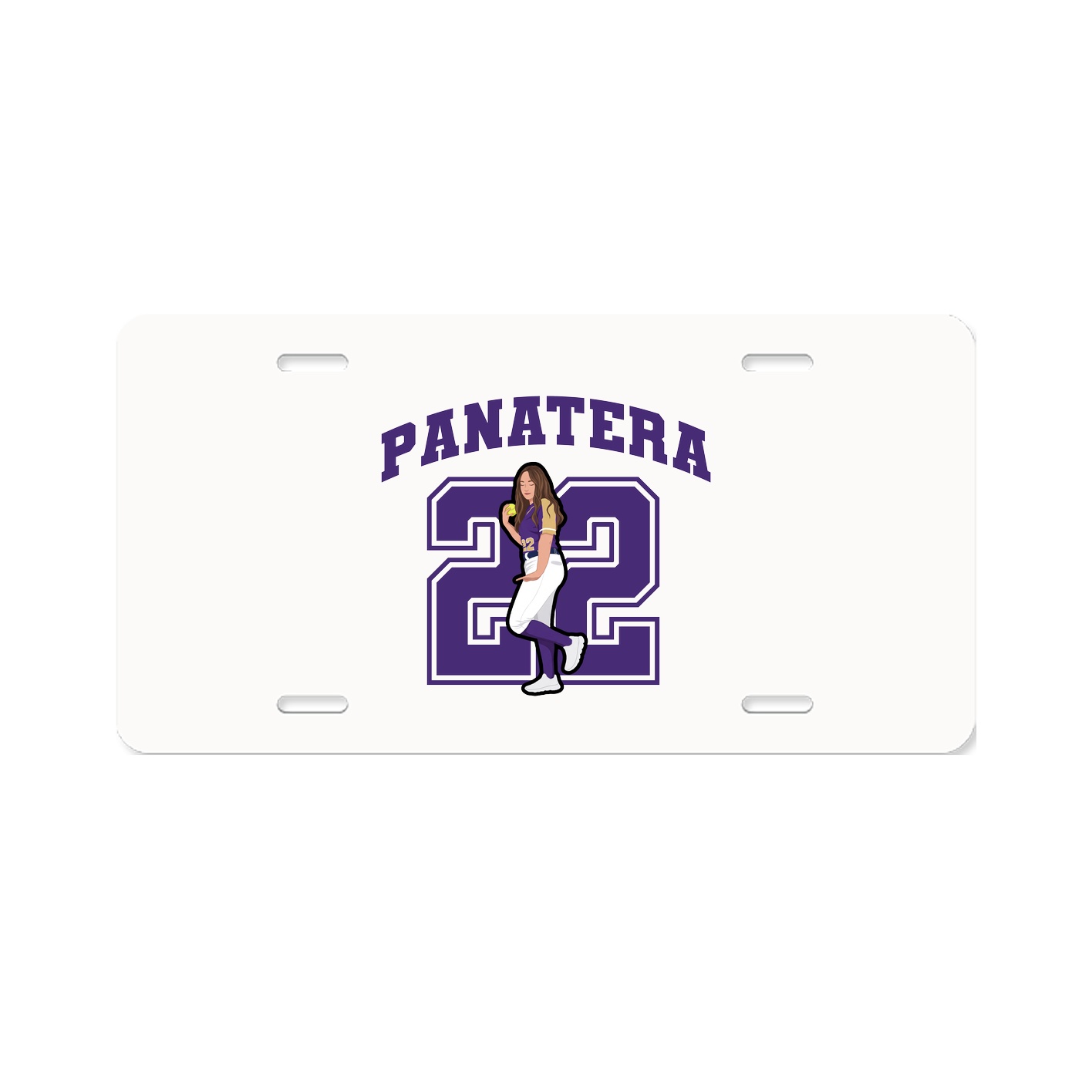 License Plate — Number in Classic