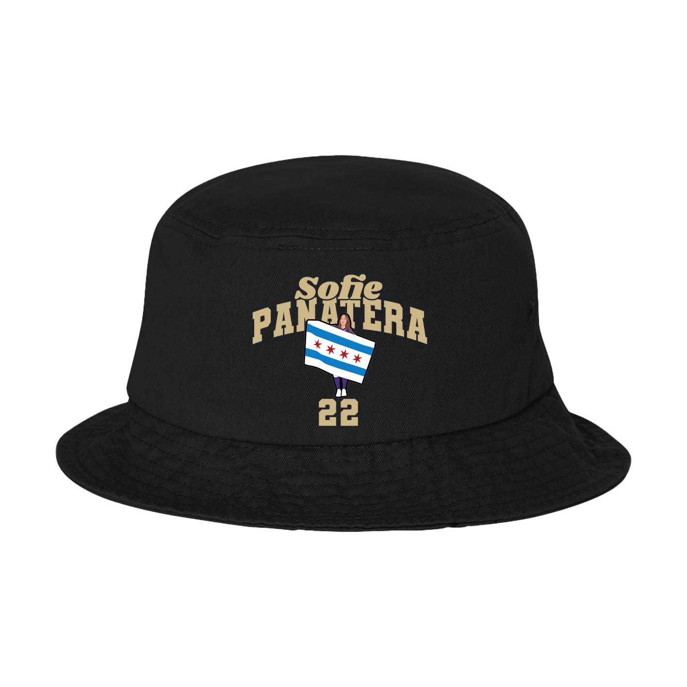 Bucket Cap — Signature Arch in Black