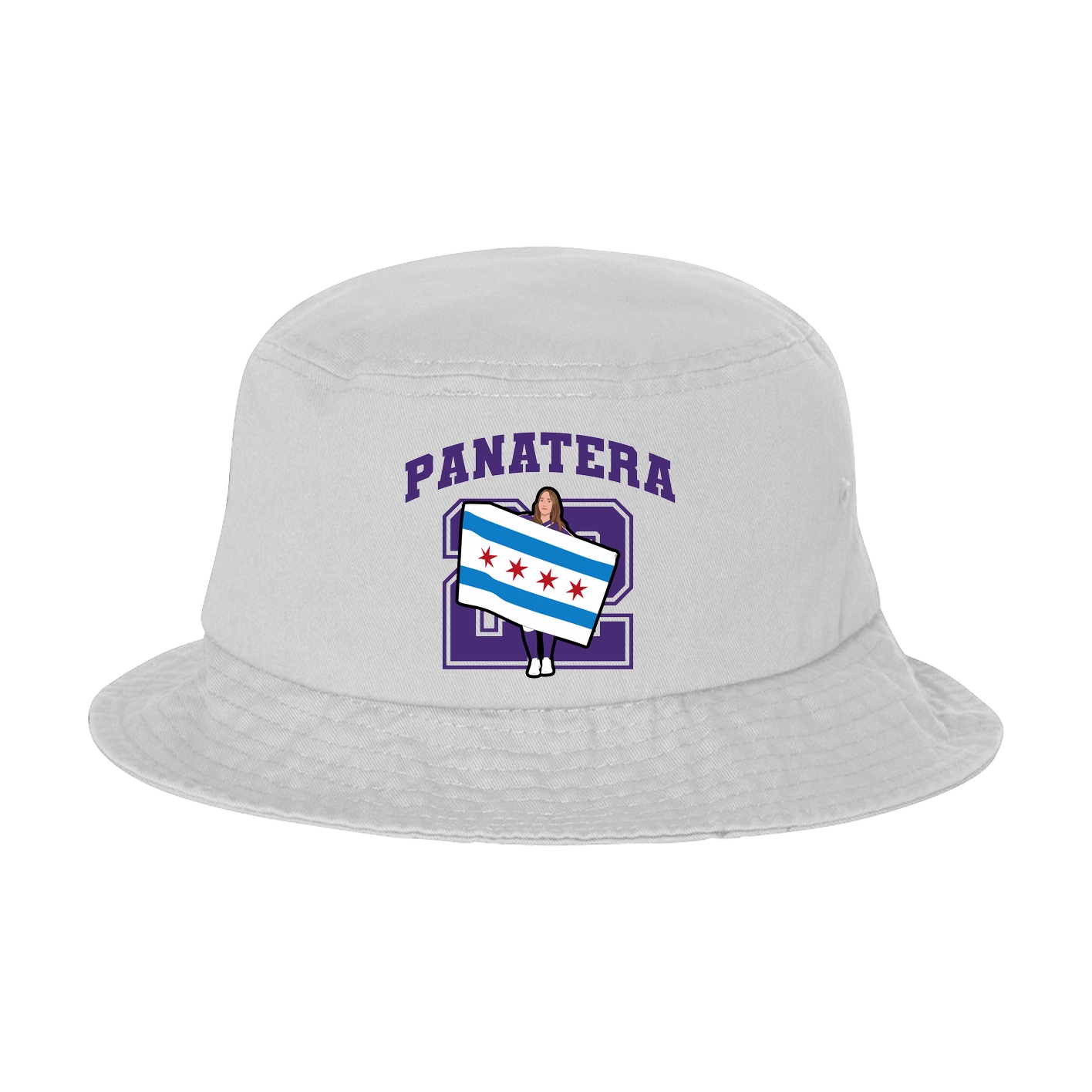 Bucket Cap — Number in White
