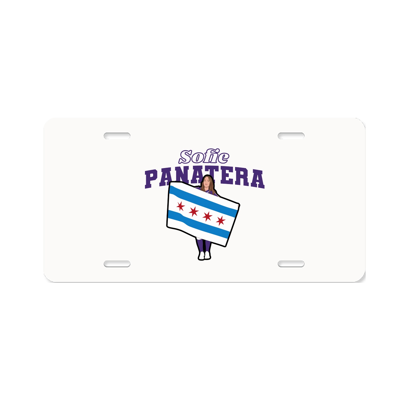 License Plate — Name Arch in Classic