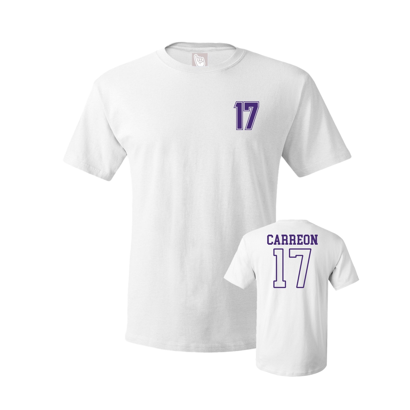 Youth Tee — Chest Back in White