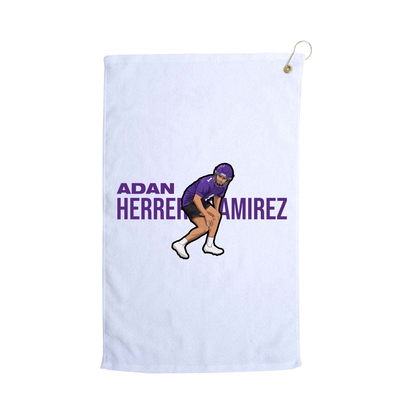 Golf Towel — Player Name in White