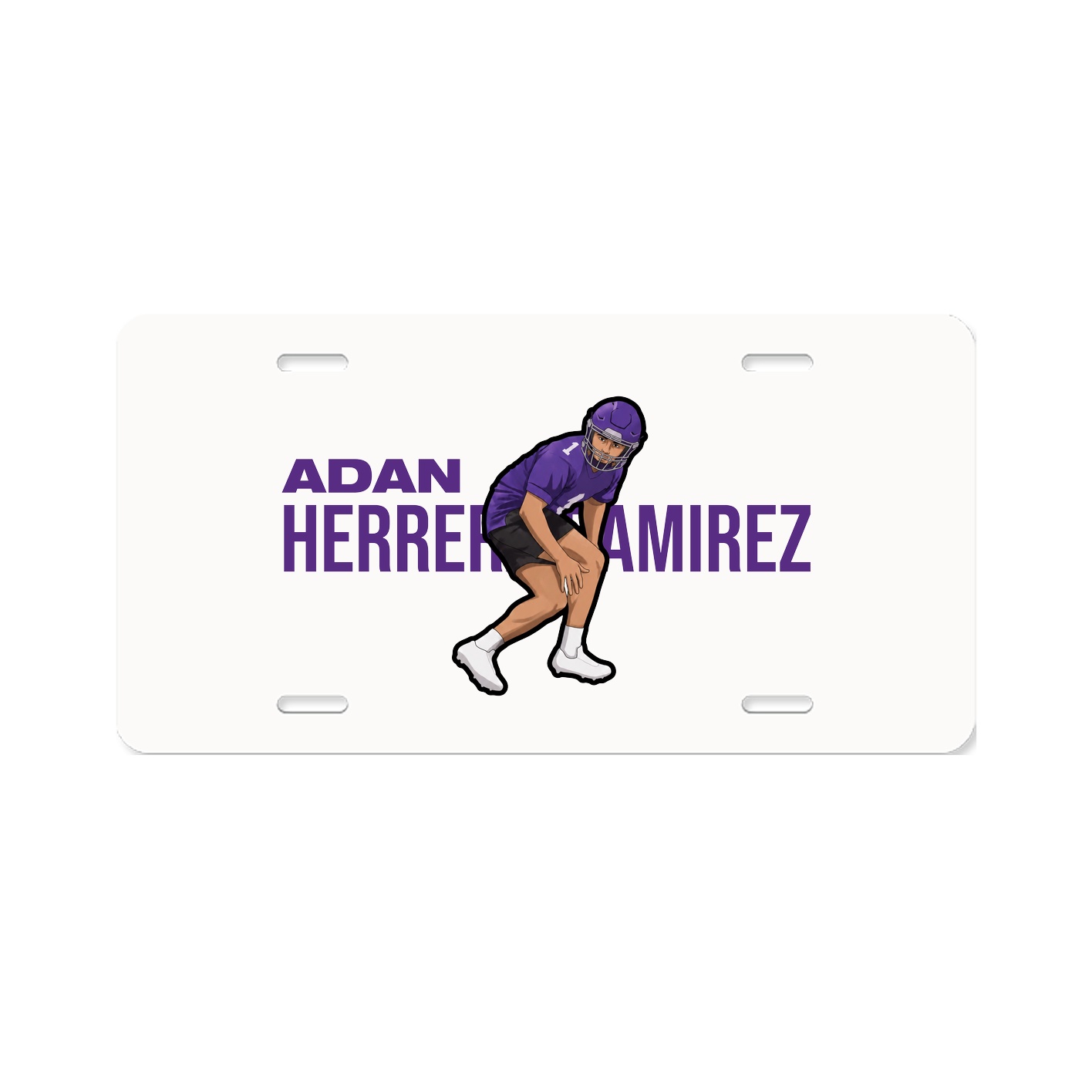 License Plate — Player Name in Classic