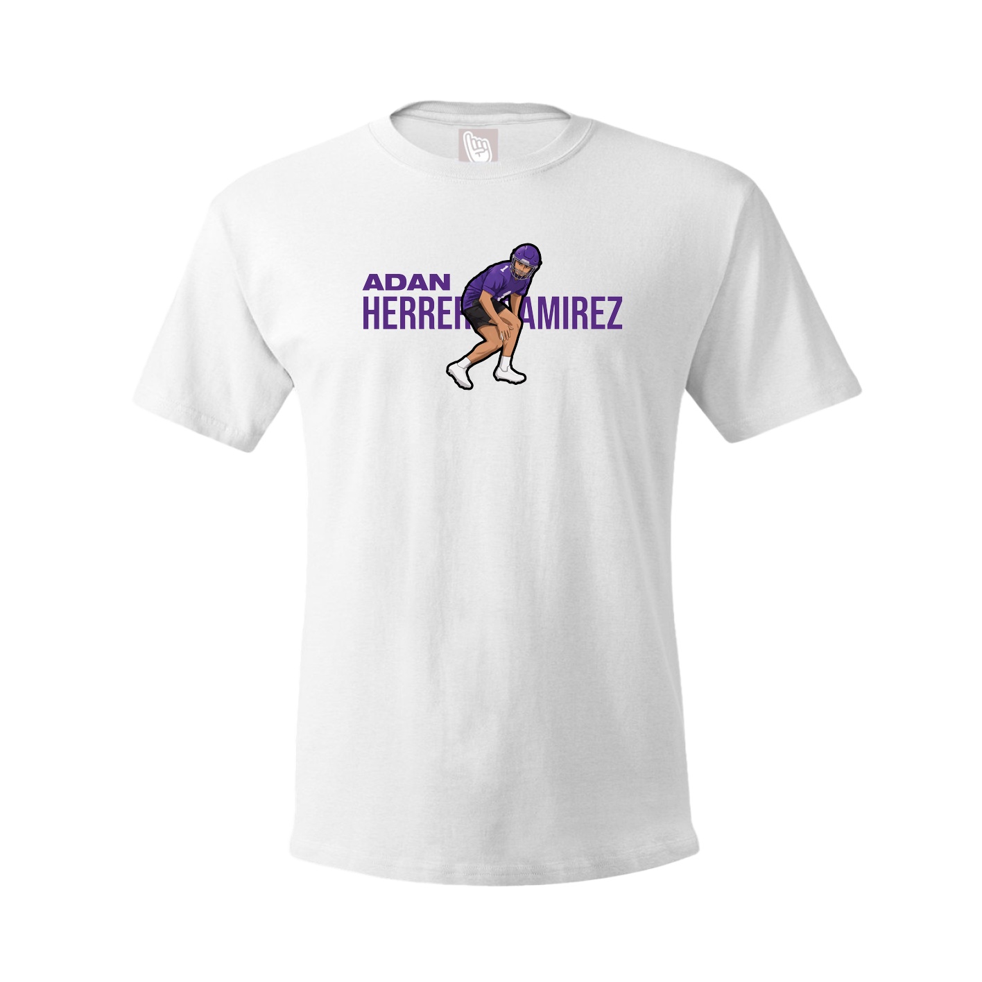 Youth Tee — Player Name in White