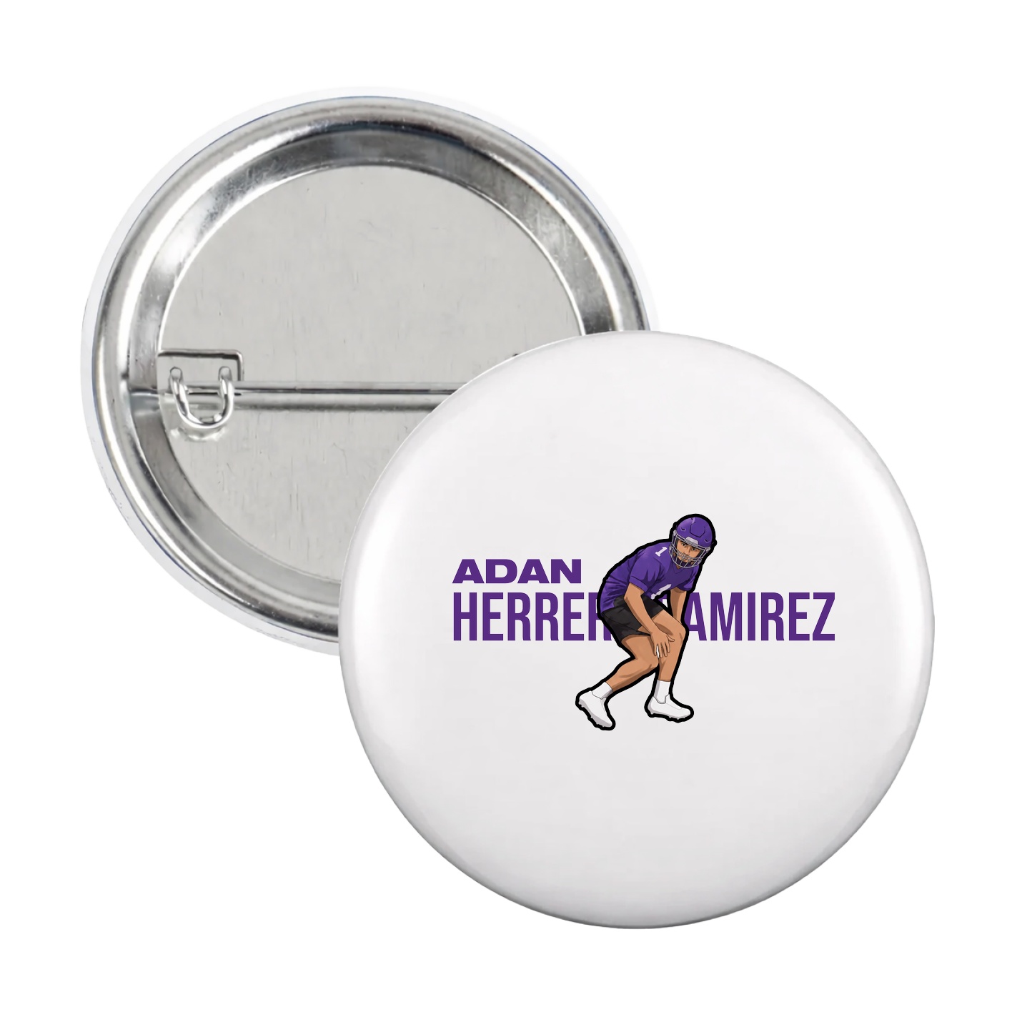 Game Day Button — Player Name in White