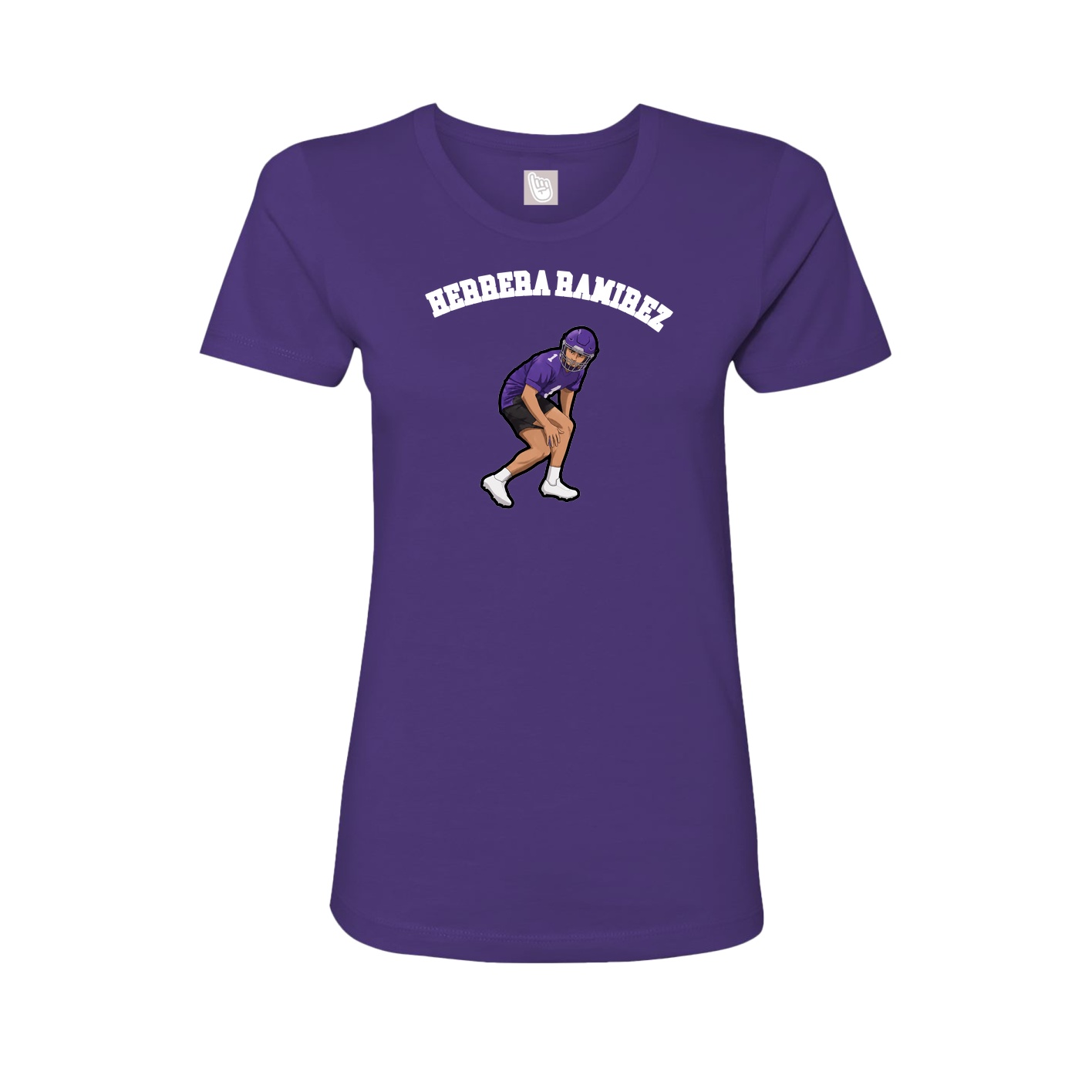Fitted Women's Tee — Shirsey Arch in Purple