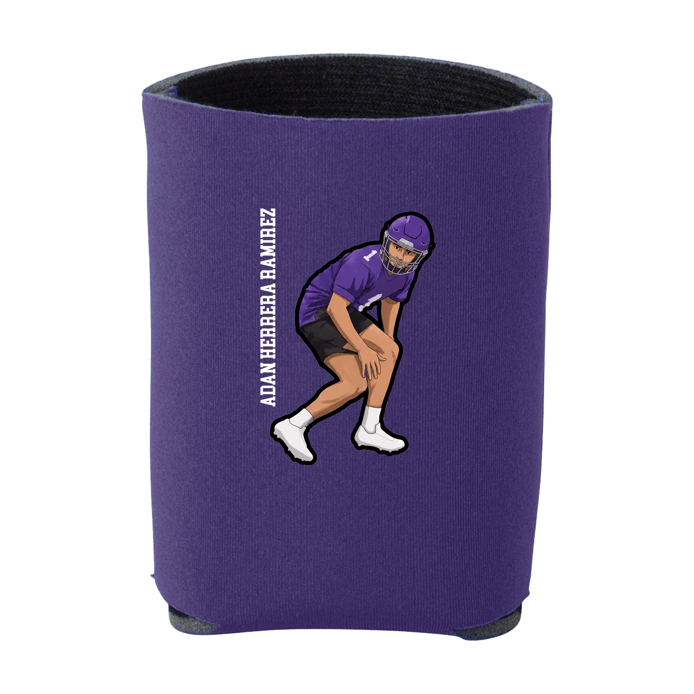 Can Holder — Name Vertical in Purple